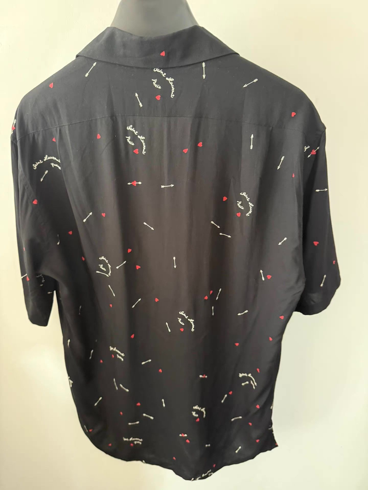 Saint Laurent Paris Saint Laurent Heart Print Shirt Ｑ23 Size US M / EU 48-50 / 2 - 2 Thumbnail