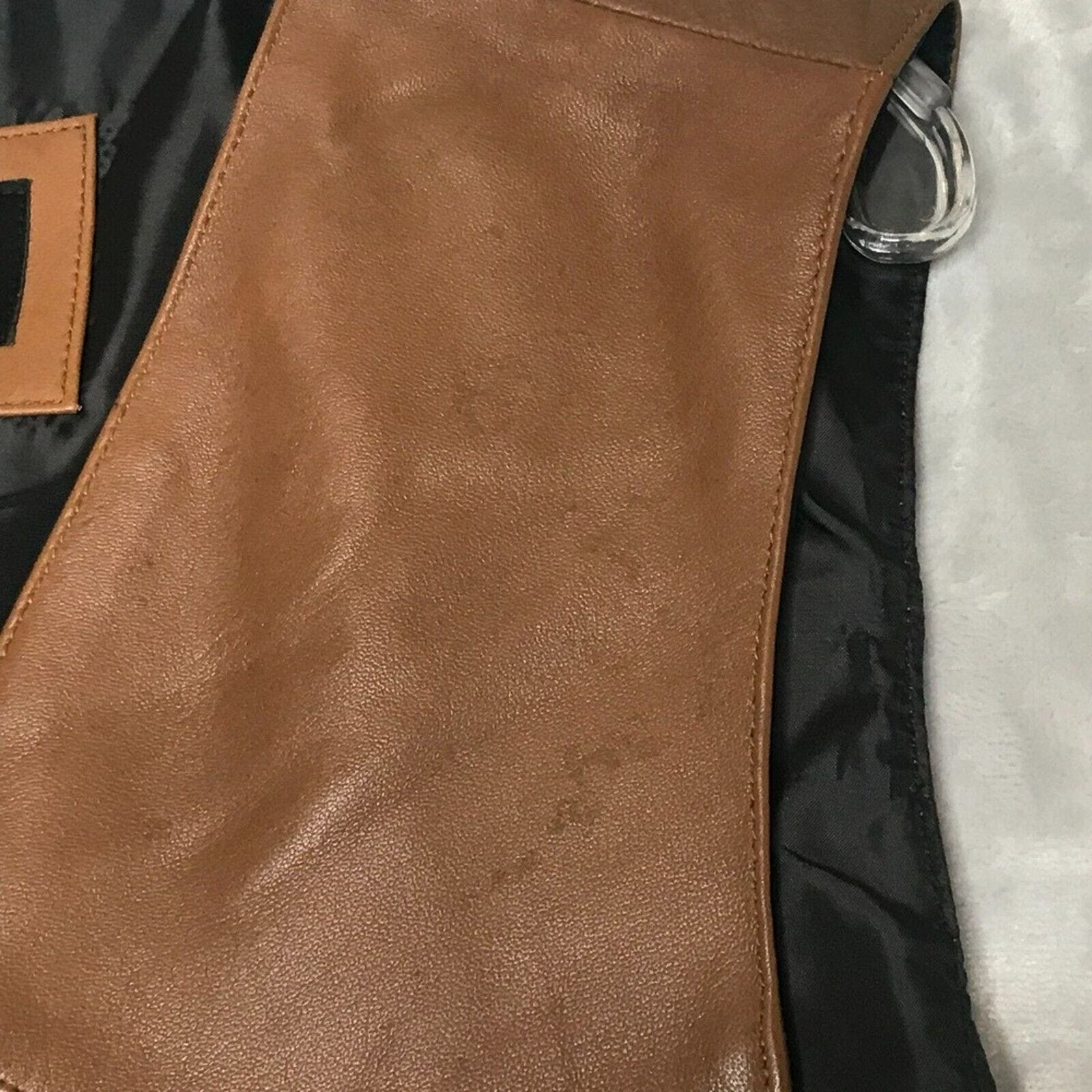 Scully Leather Scully Western Leather Vest equestrian Star Button Lambskin Size US L / EU 52-54 / 3 - 11 Thumbnail