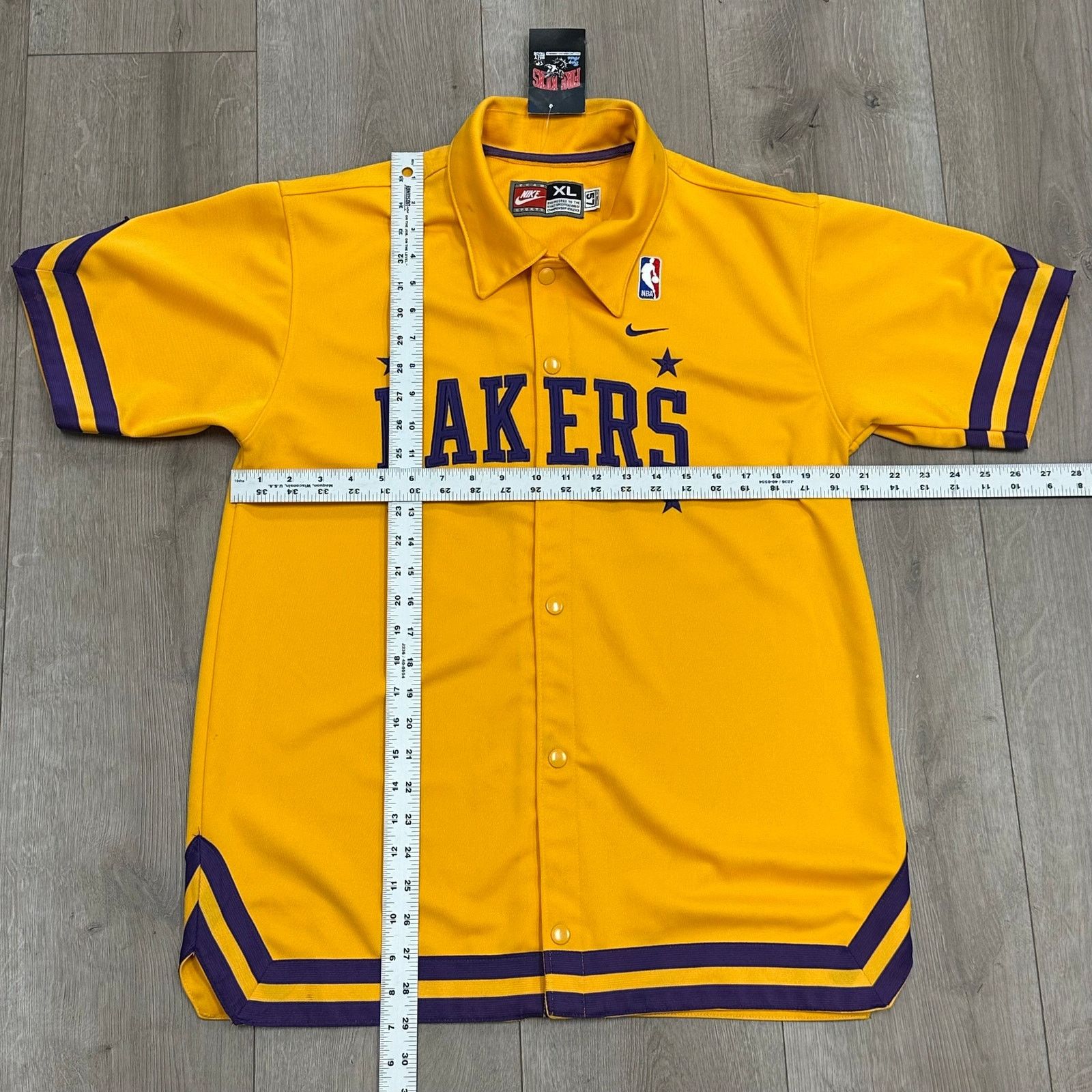 Nike Vintage Nike NBA LA Lakers Warm Up Shooting Jersey Size XL Size US XL / EU 56 / 4 - 5 Thumbnail