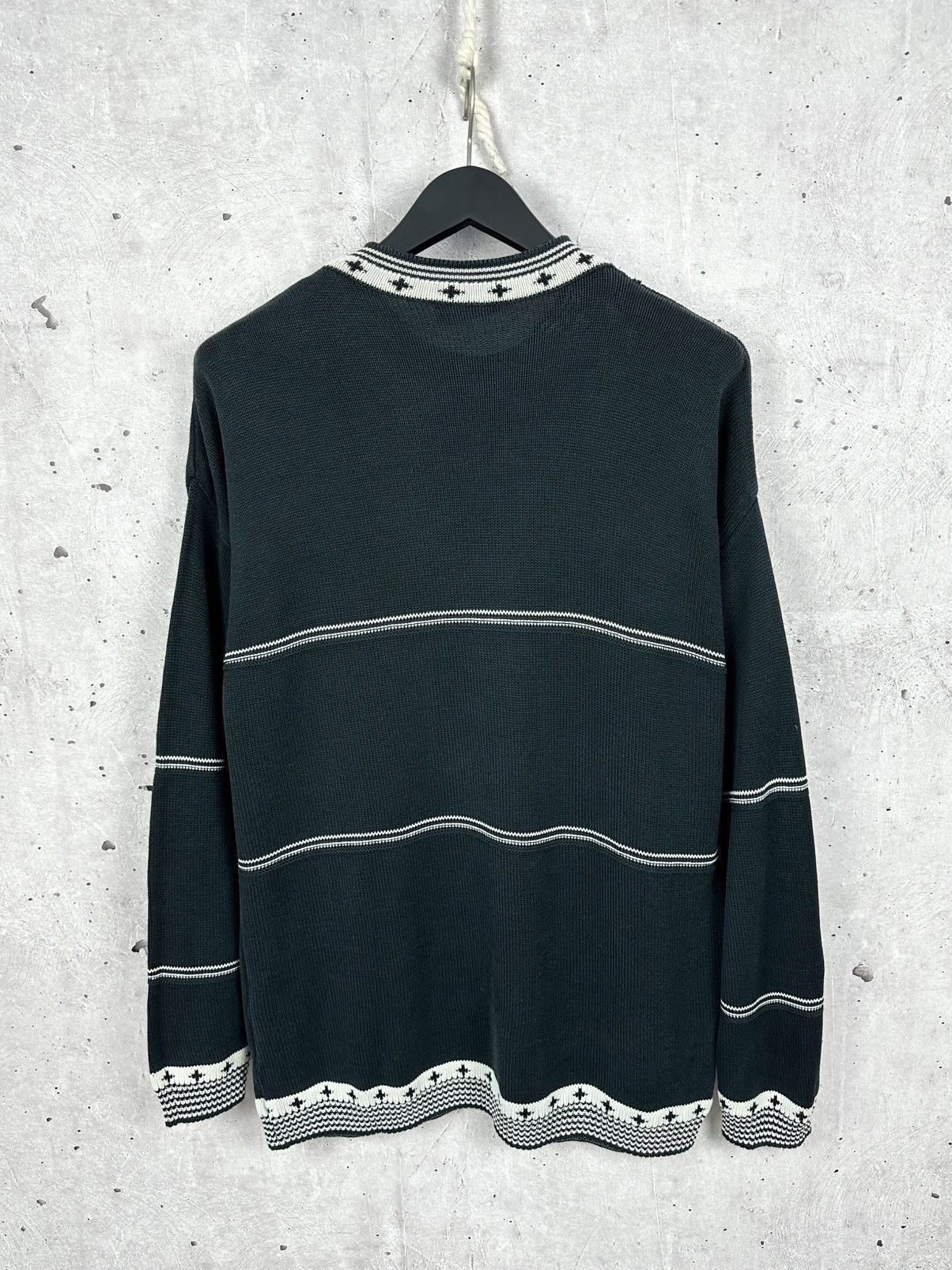 Hugo Boss × Vintage Hugo Boss Vintage Knit Logo Long Sleeve Crew Neck Sweater Size US L / EU 52-54 / 3 - 6 Thumbnail