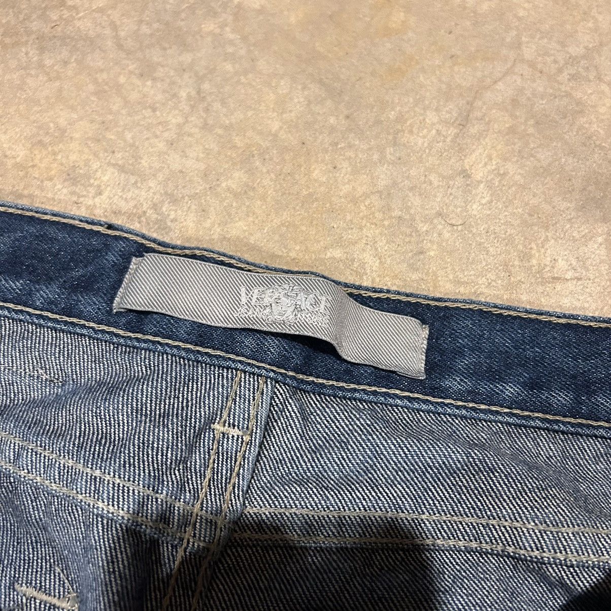 Versace × Versace Jeans Couture × Vintage Vintage Versace Jeans Couture Bleach Splatter Bootcut Jeans Size US 32 / EU 48 - 8 Thumbnail