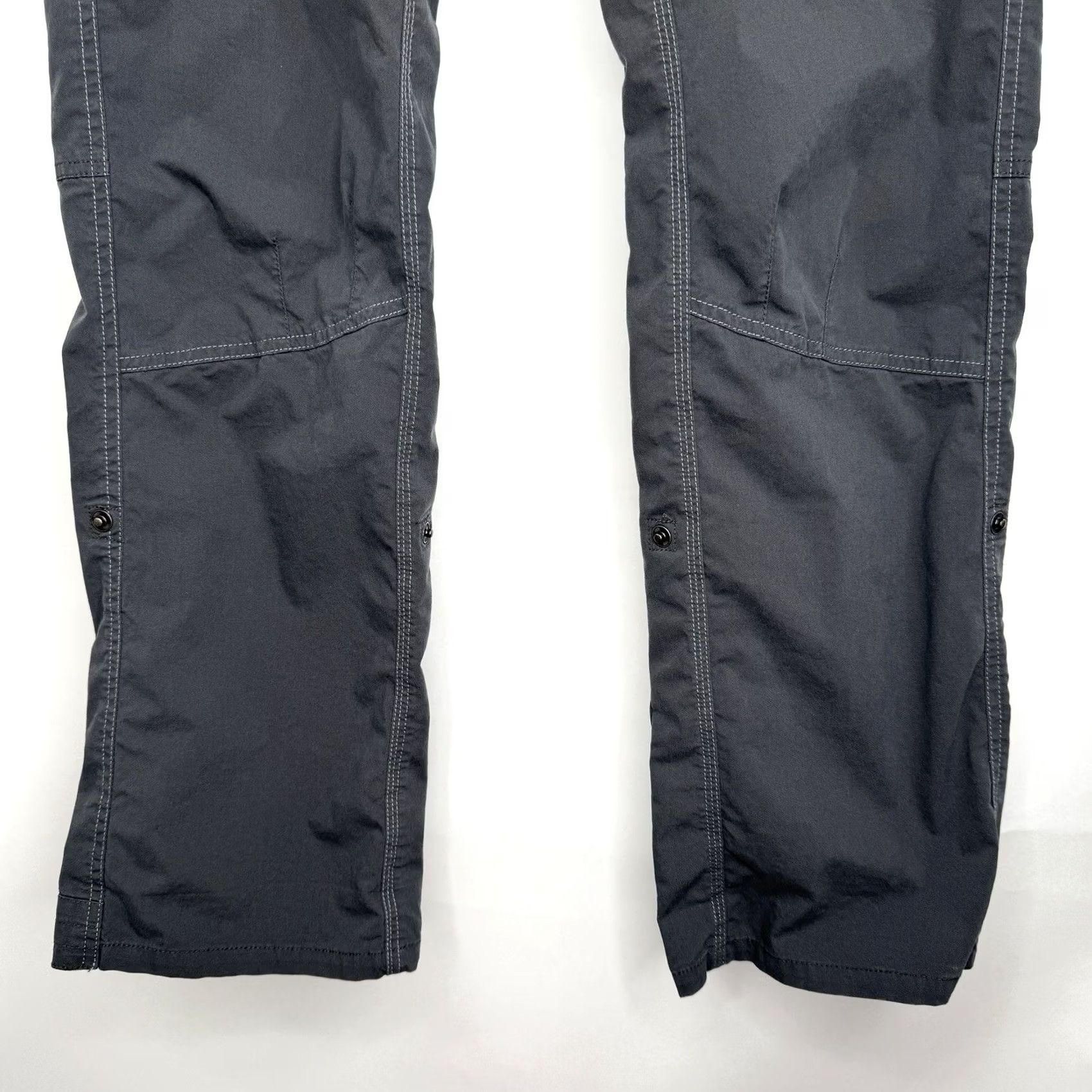 Vintage Kuhl Pants Women 8 Regular Roll Up Cargo Pockets UPF Grey 32x32.5 Size 30" / US 8 / IT 44 - 5 Thumbnail