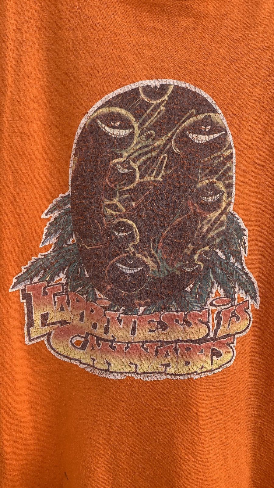 Vintage Vintage 1970s Happiness is Cannabis Weed T-shirt Size US M / EU 48-50 / 2 - 4 Thumbnail