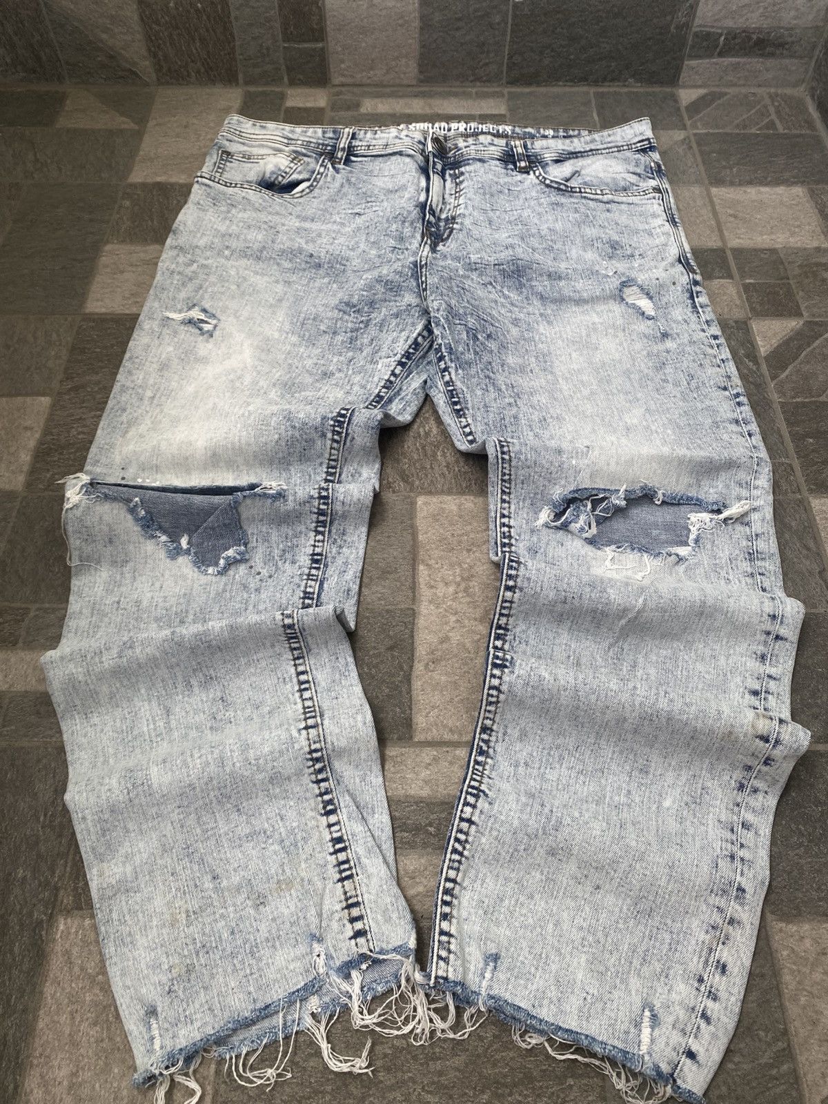Japanese Brand Archive Vintage Washed Distressed/ Y2K Drip/ Light 