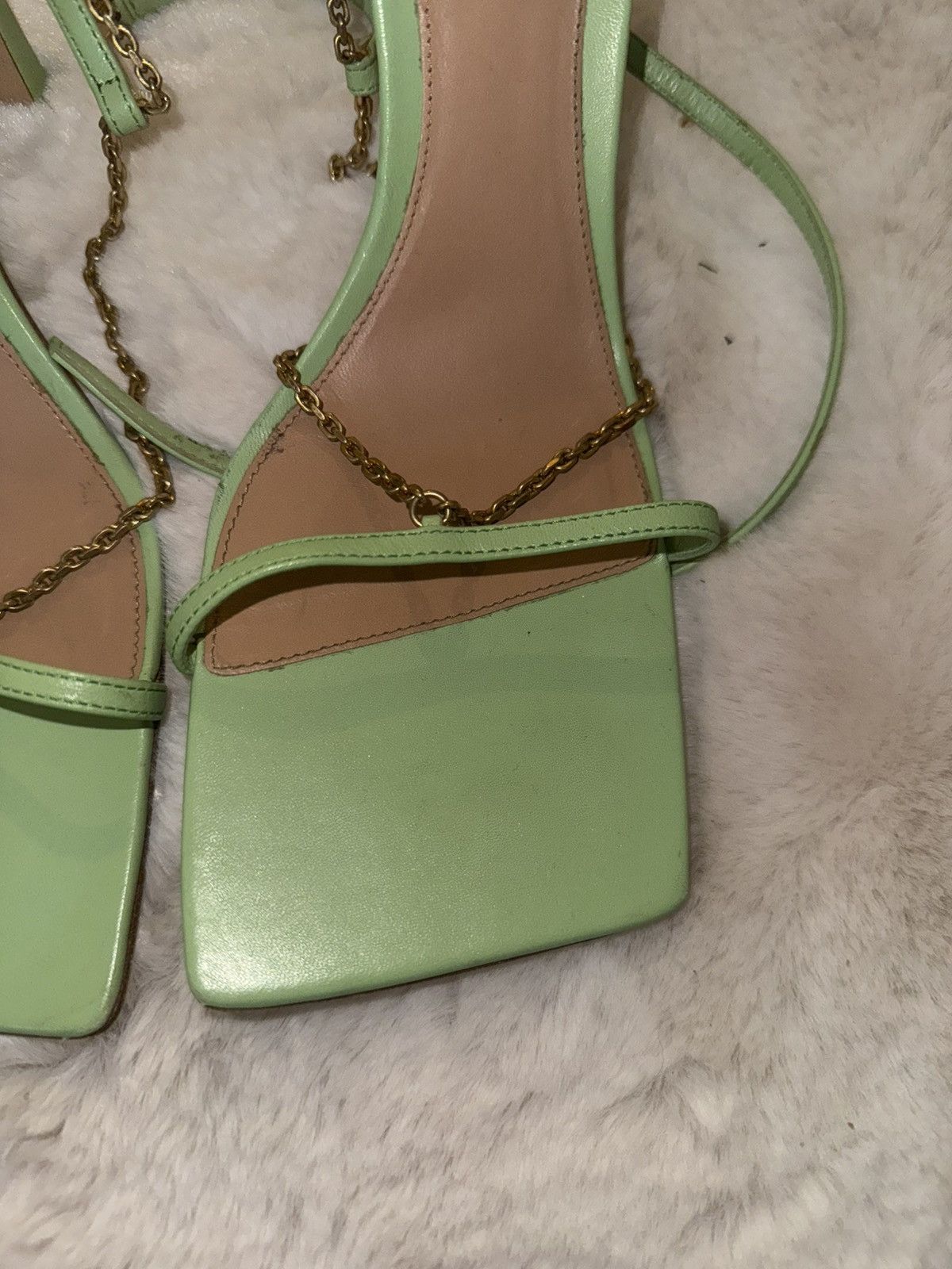 Bottega Veneta Bottega Veneta Stretch Chain Sandal in Pistachio Green Size US 9 / IT 39 - 3 Thumbnail