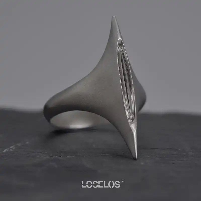 Jewelry × Vintage Punk Style The Edge of A Knife Rings Size ONE SIZE - 1 Thumbnail
