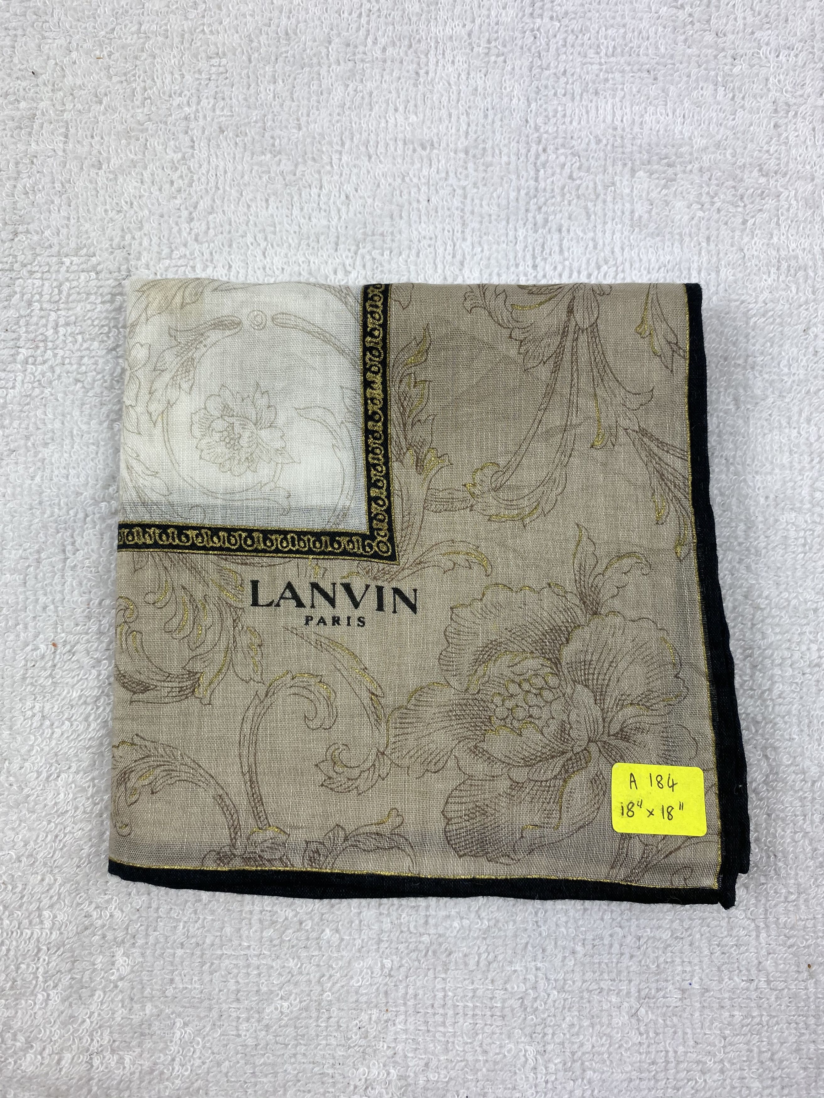 Lanvin × Vintage Lanvin Handkerchief / Bandana / Neckerchief Size ONE SIZE - 7 Thumbnail