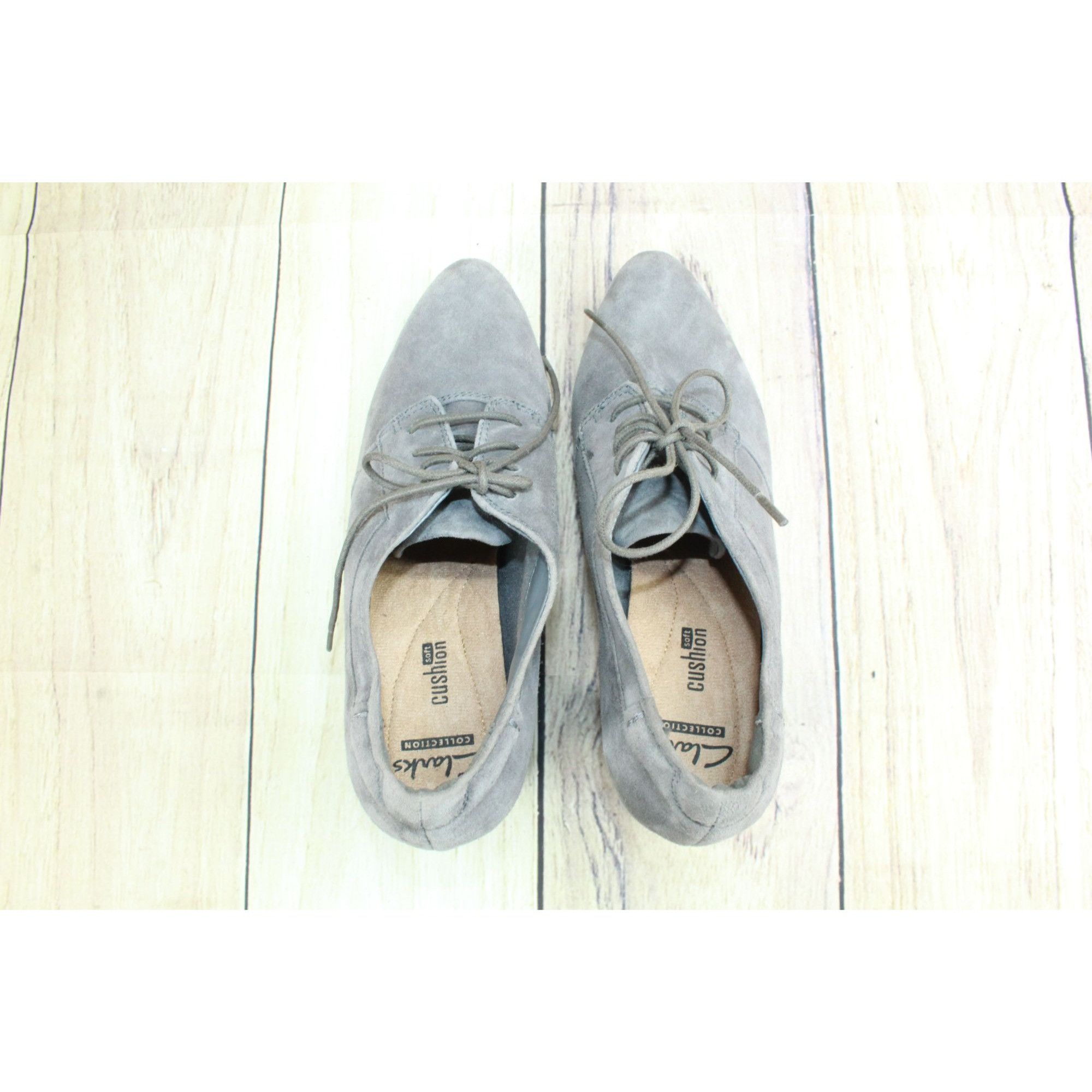 Clarks Clarks Women’s Gray Suede Heeled Booties – Size 7.5 Size US 7.5 / IT 37.5 - 7 Thumbnail