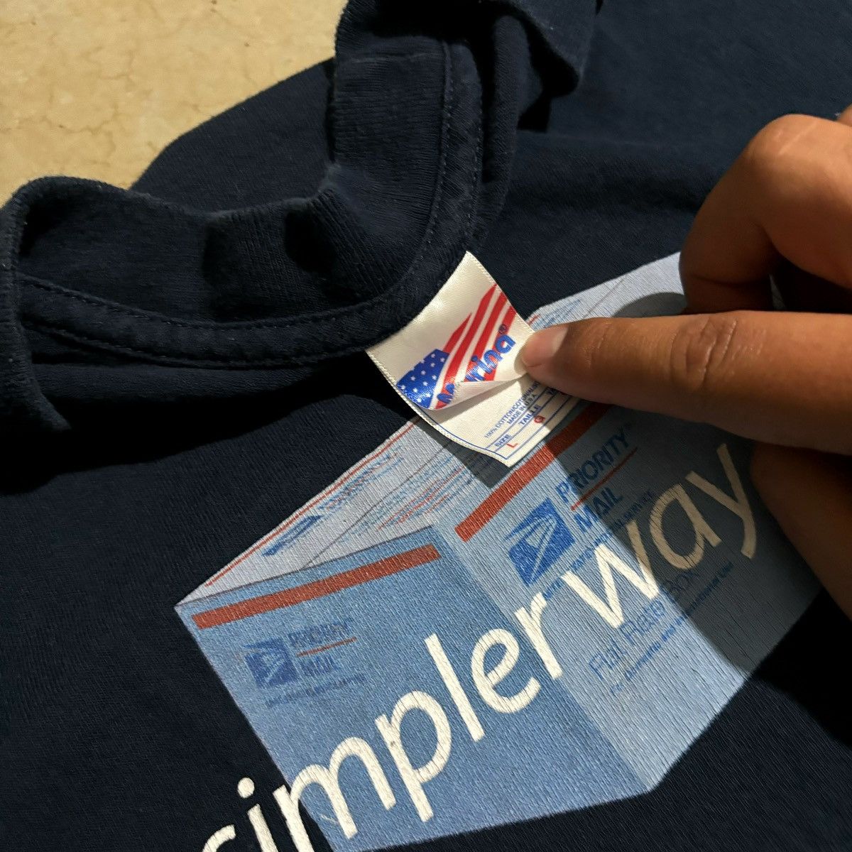 Japanese Brand × Vintage Vintage USPS A Simpler Way To Ship Tee Size US L / EU 52-54 / 3 - 5 Thumbnail