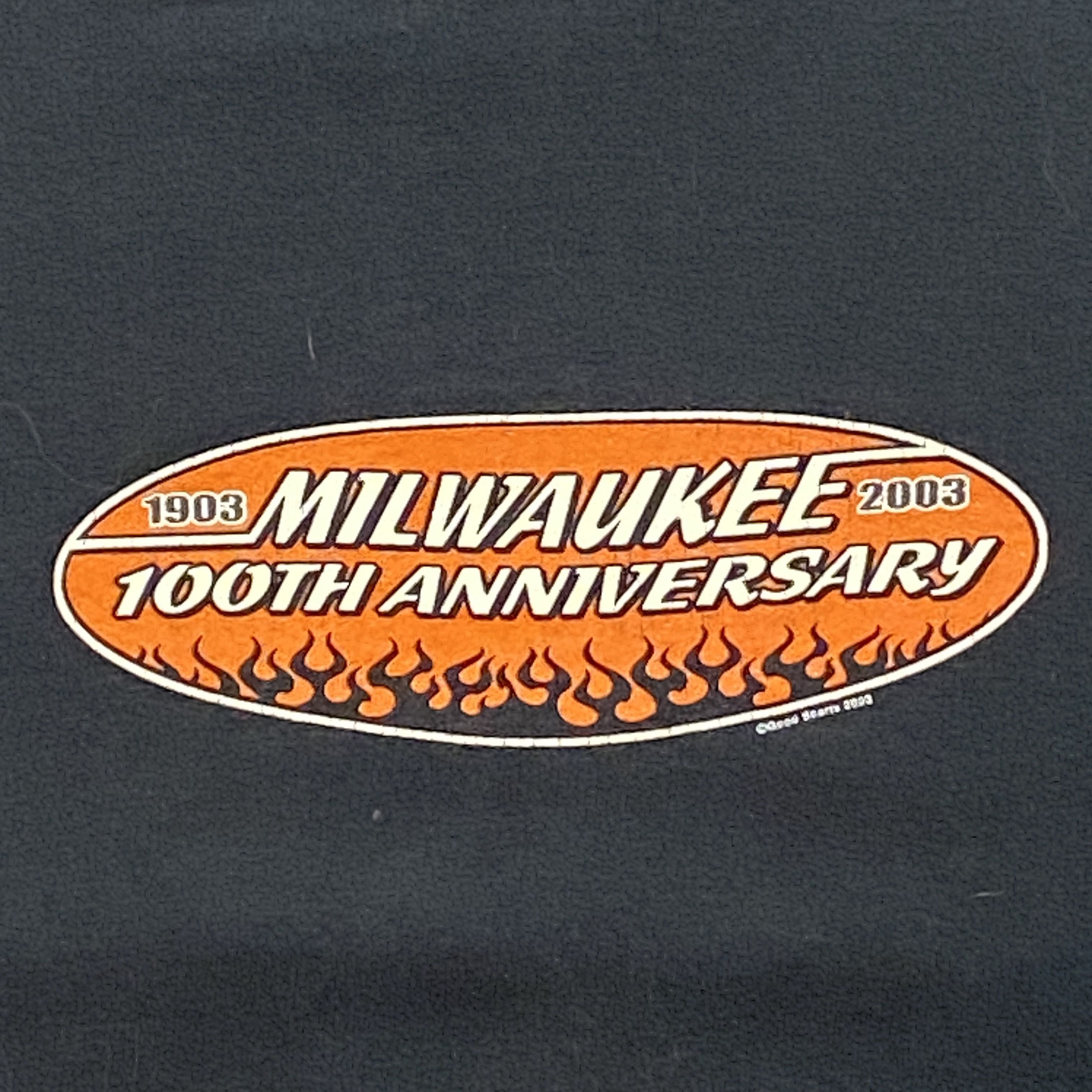 Harley Davidson × Vintage Sweatshirt Men Large MILWAUKEE 100TH ANNIVERSARY Size US L / EU 52-54 / 3 - 2 Thumbnail