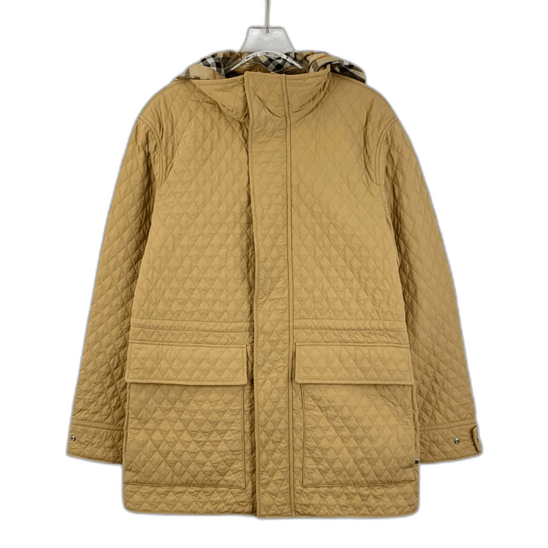 Burberry Burberry Brown Diamond Quilted Hooded Jacket Size M / US 6-8 / IT 42-44 - 1 Thumbnail
