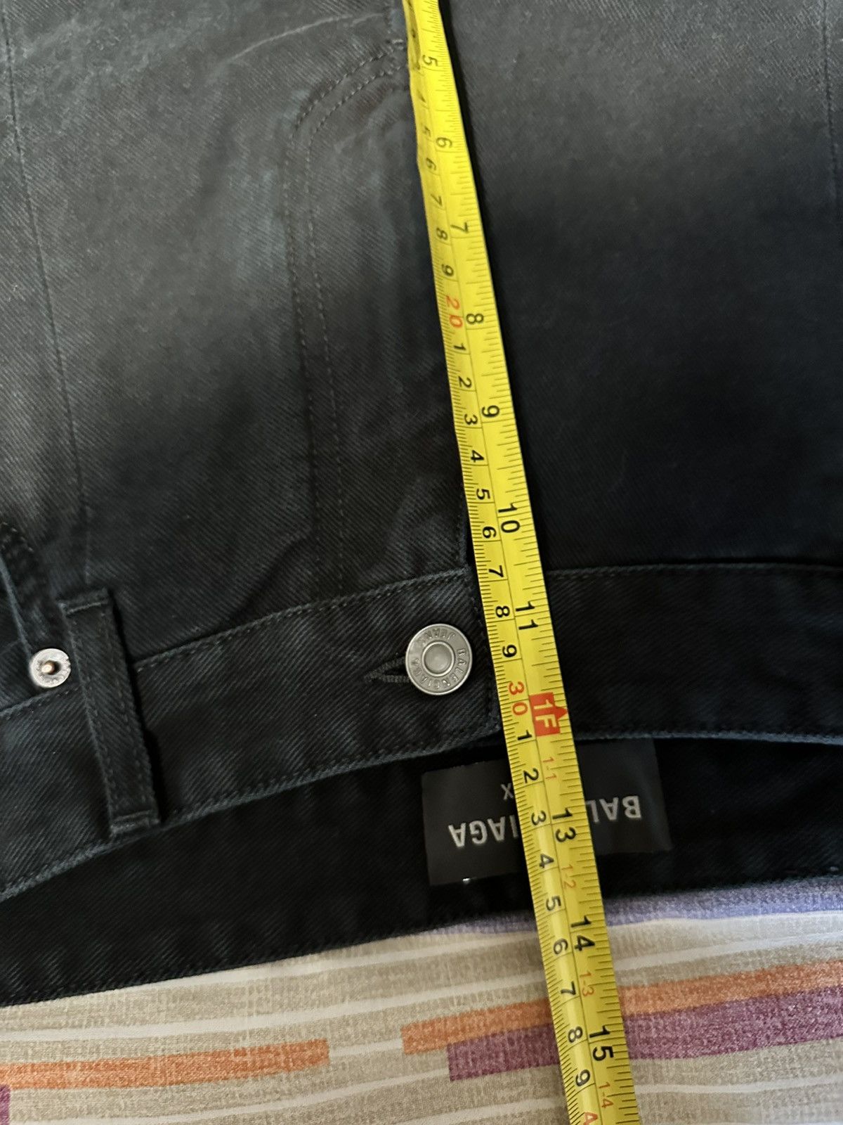 Balenciaga [M] 1550$ Black flared double knee jeans Size US 31 - 17 Thumbnail