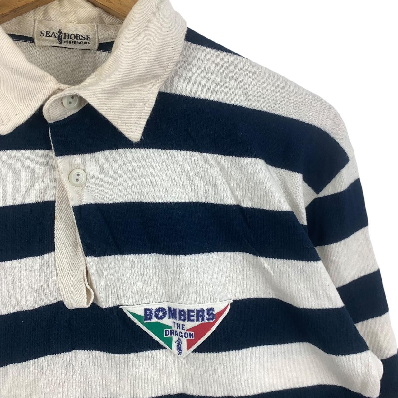 Vintage Vintage SEA HORSE BOMBERS The Dragon Rugby Polo Tee Shirt Size US M / EU 48-50 / 2 - 5 Thumbnail