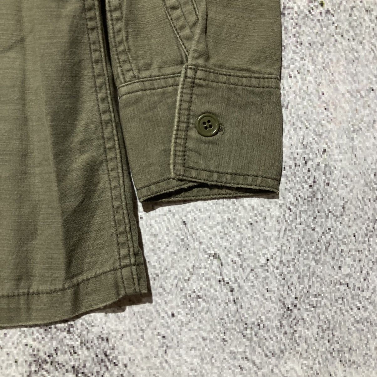 Japanese Brand 🇯🇵 Remi Relief Japan Workshirt Double Pocket Military Green Size US XS / EU 42 / 0 - 15 Thumbnail