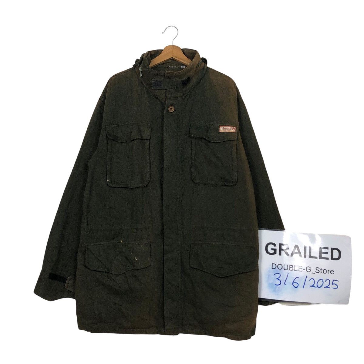 Japanese Brand × Vintage 📌Vintage Chore Duck Canvas Jacket Stewart Sunboards Sun Fade Size US L / EU 52-54 / 3 - 1 Thumbnail