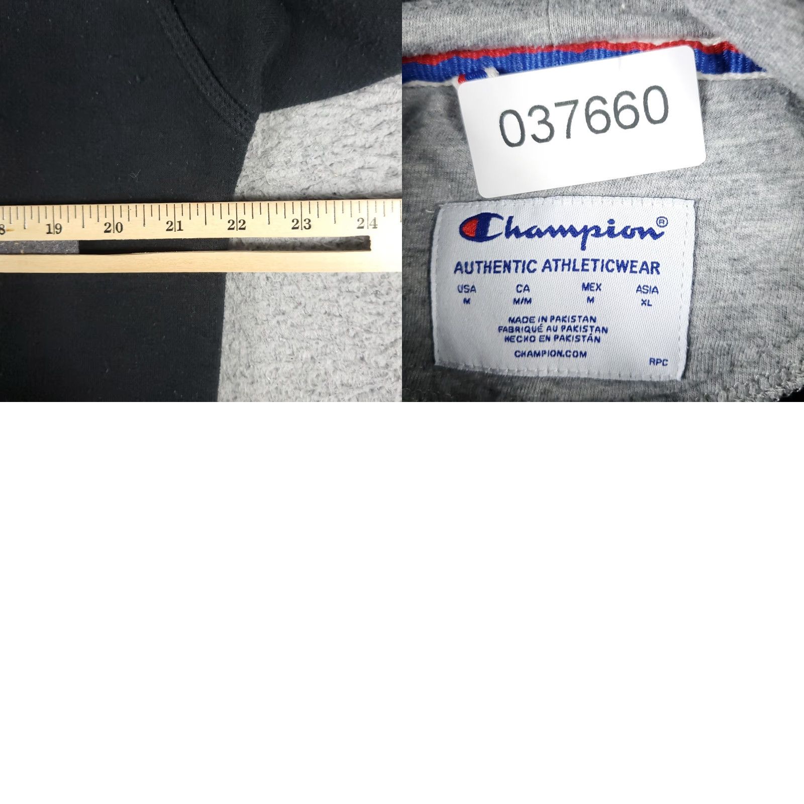 Champion Champion Hoodie Mens Medium Black Pullover Casual Sweatshirt Classic Outdoor Sports Size US M / EU 48-50 / 2 - 8 Thumbnail