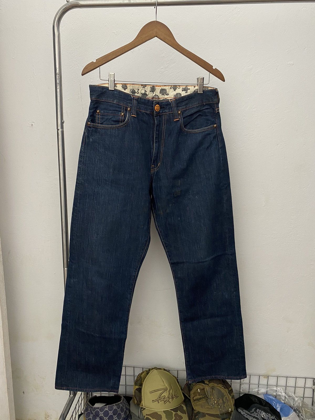 20471120 × Japanese Brand Mr Happy six pocket jeans Size US 32 / EU 48 - 3 Thumbnail