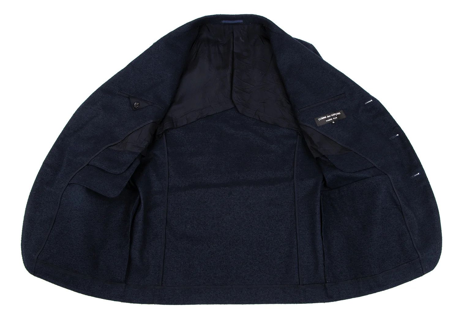 Comme des Garcons Homme Plus Polyester 4B Jacket in Navy, Size M Size US M / EU 48-50 / 2 - 11 Thumbnail