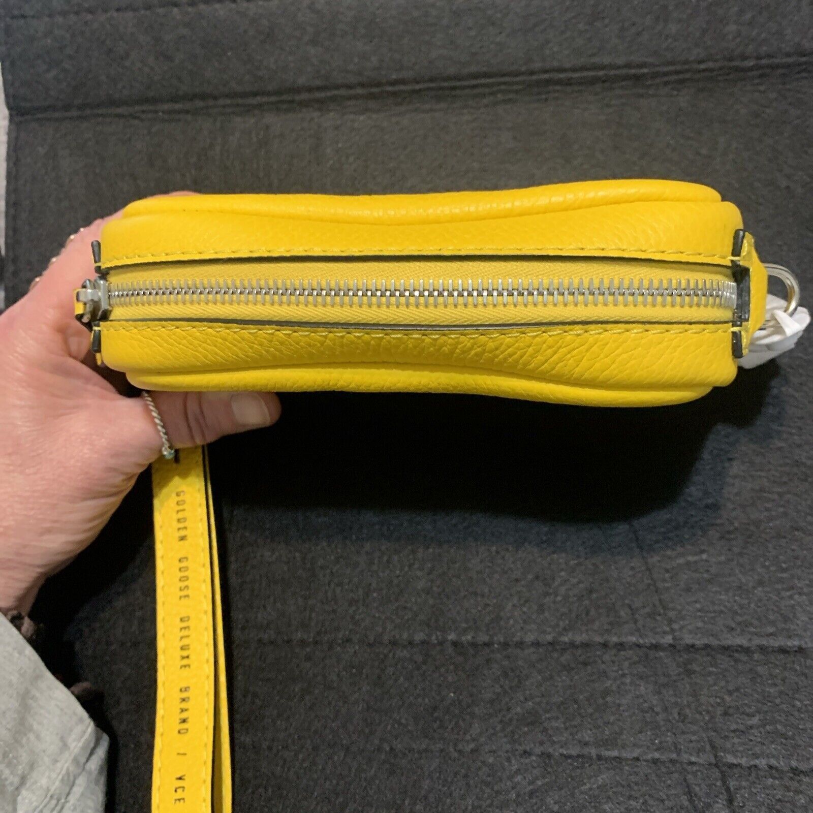 Golden Goose Golden Goose Unisex Small Purse Wristlet Handbag Clutch Saff Size ONE SIZE - 12 Thumbnail