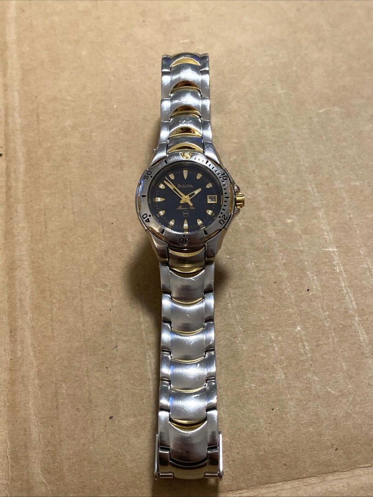 Bulova BULOVA Marine Star Ladies Watch (100m) Gold & Silver Tone Size ONE SIZE - 2 Thumbnail
