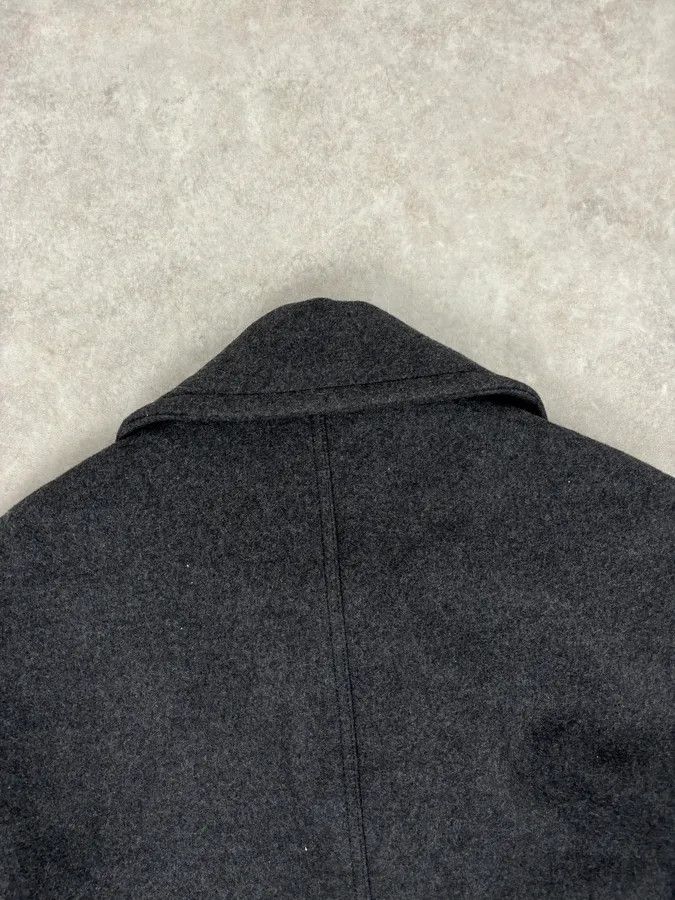 Gucci 2010s Gucci Grey Wool Double-Breasted Contrast Hem Jacket Size US L / EU 52-54 / 3 - 6 Thumbnail