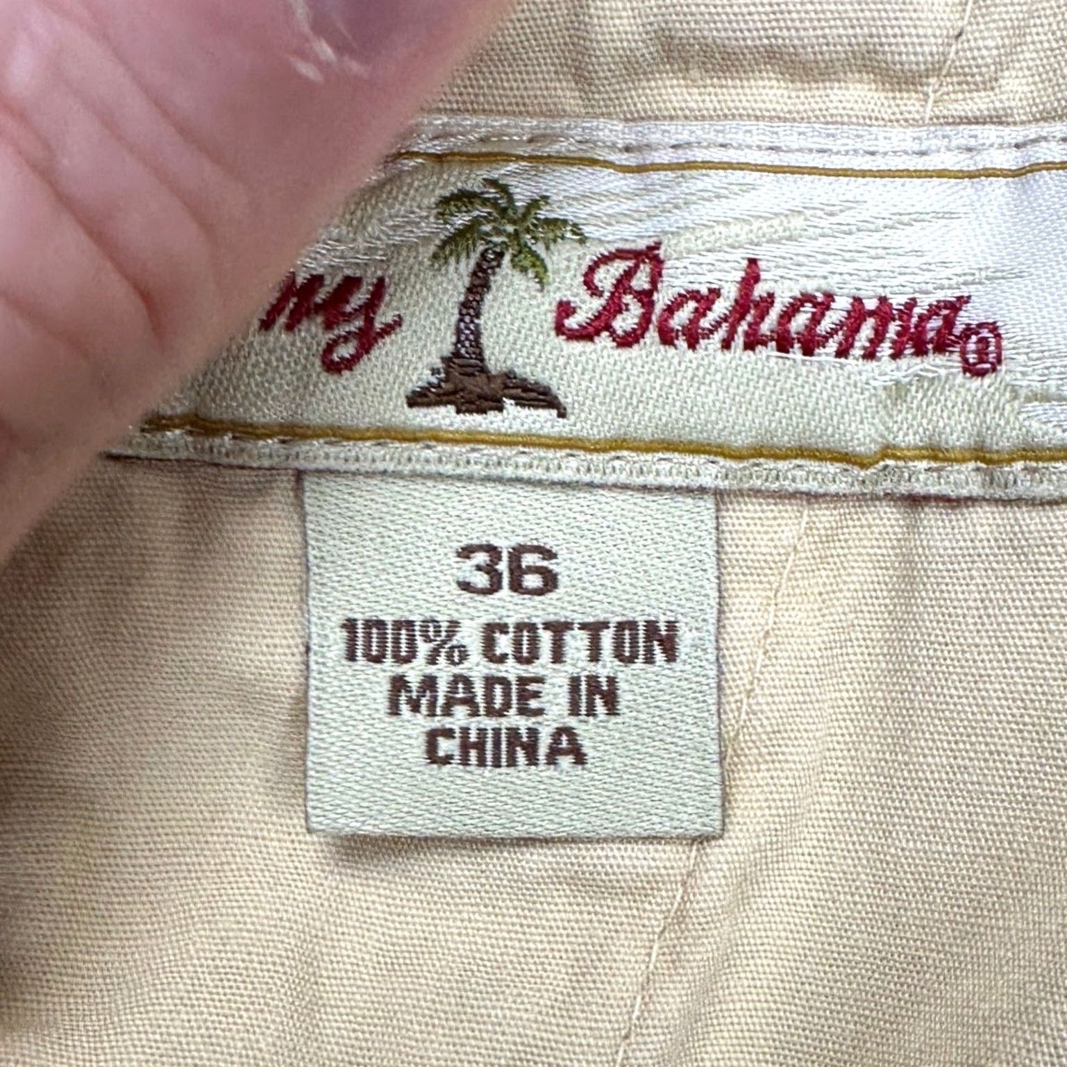 Tommy Bahama Tommy Bahama Mens Seersucker Shorts 36 Yellow Plaid Khakis Flat Front Pockets Size US 36 / EU 52 - 4 Thumbnail