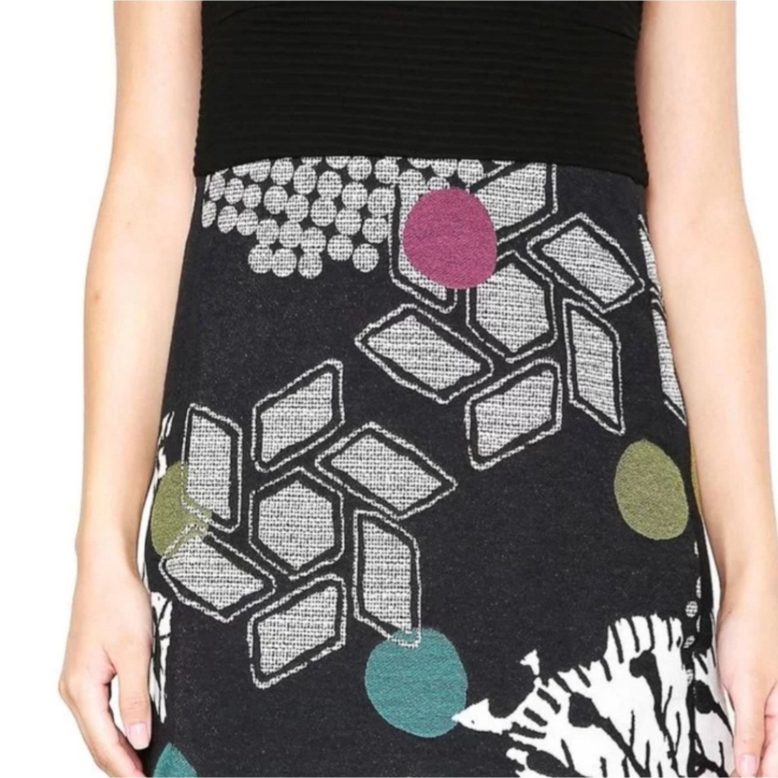 Desigual EUC! Desigual/Lacroix "Sheila" Sleeveless Midi Dress Sz 42 Size M / US 6-8 / IT 42-44 - 7 Thumbnail