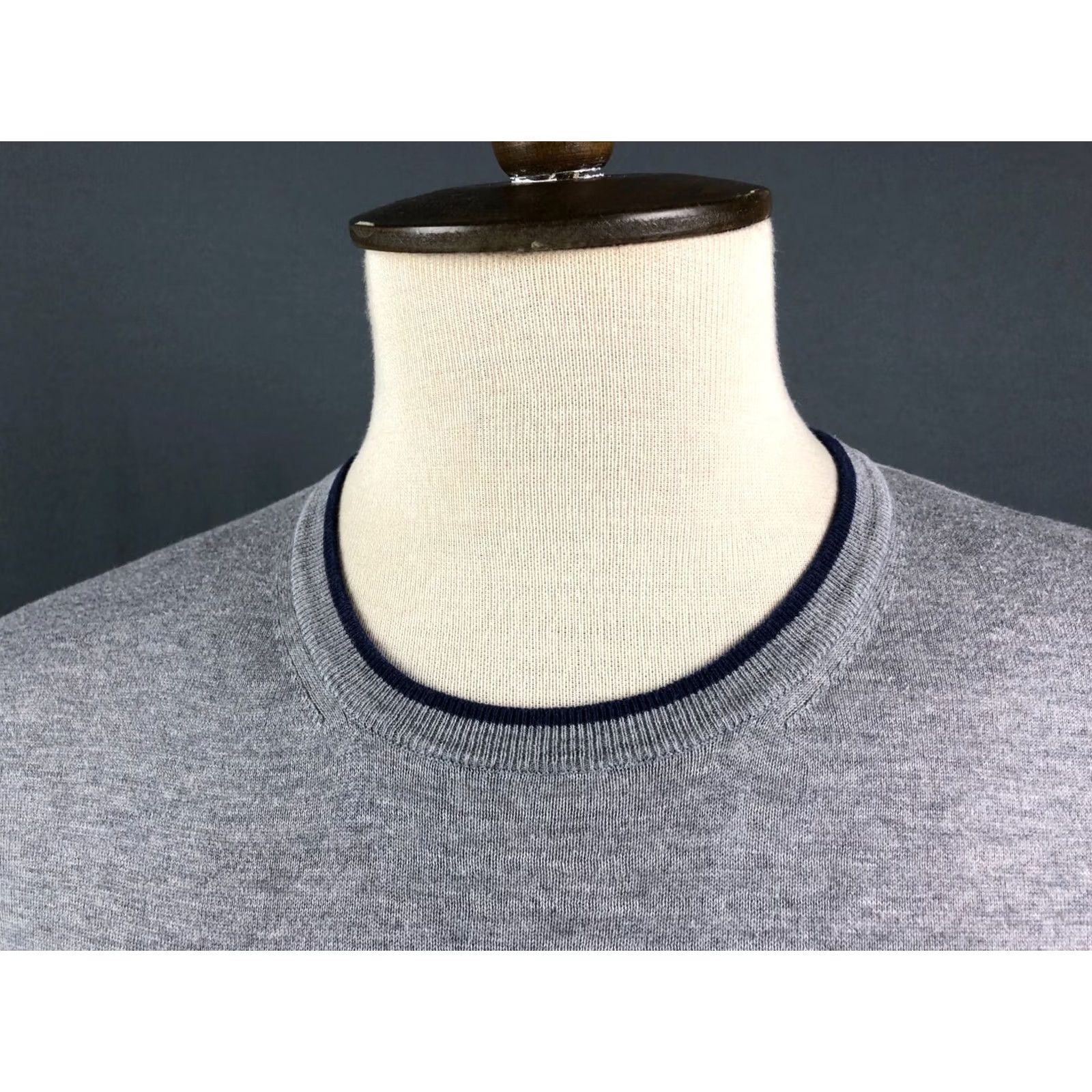 Fay Fay Sweatshirt Men Size 56 Cotton Gray Jersey Ribbed Crewneck Long Sleeve Pullover Size US XL / EU 56 / 4 - 6 Thumbnail