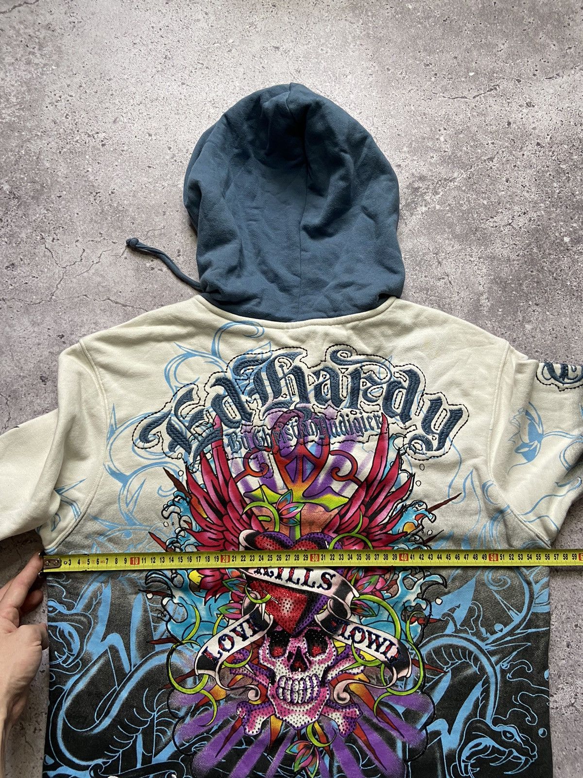 Christian Audigier Christian Audigier x Ed Hardy Zip-Up Hoodie x Vintage Size US S / EU 44-46 / 1 - 10 Thumbnail