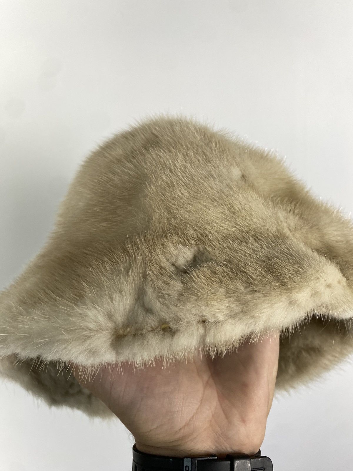 Hysteric Glamour × Japanese Brand Y2K Panama Vintage Fuzzy Hat Mohair Ushanka Beauty Beast Size ONE SIZE - 4 Thumbnail