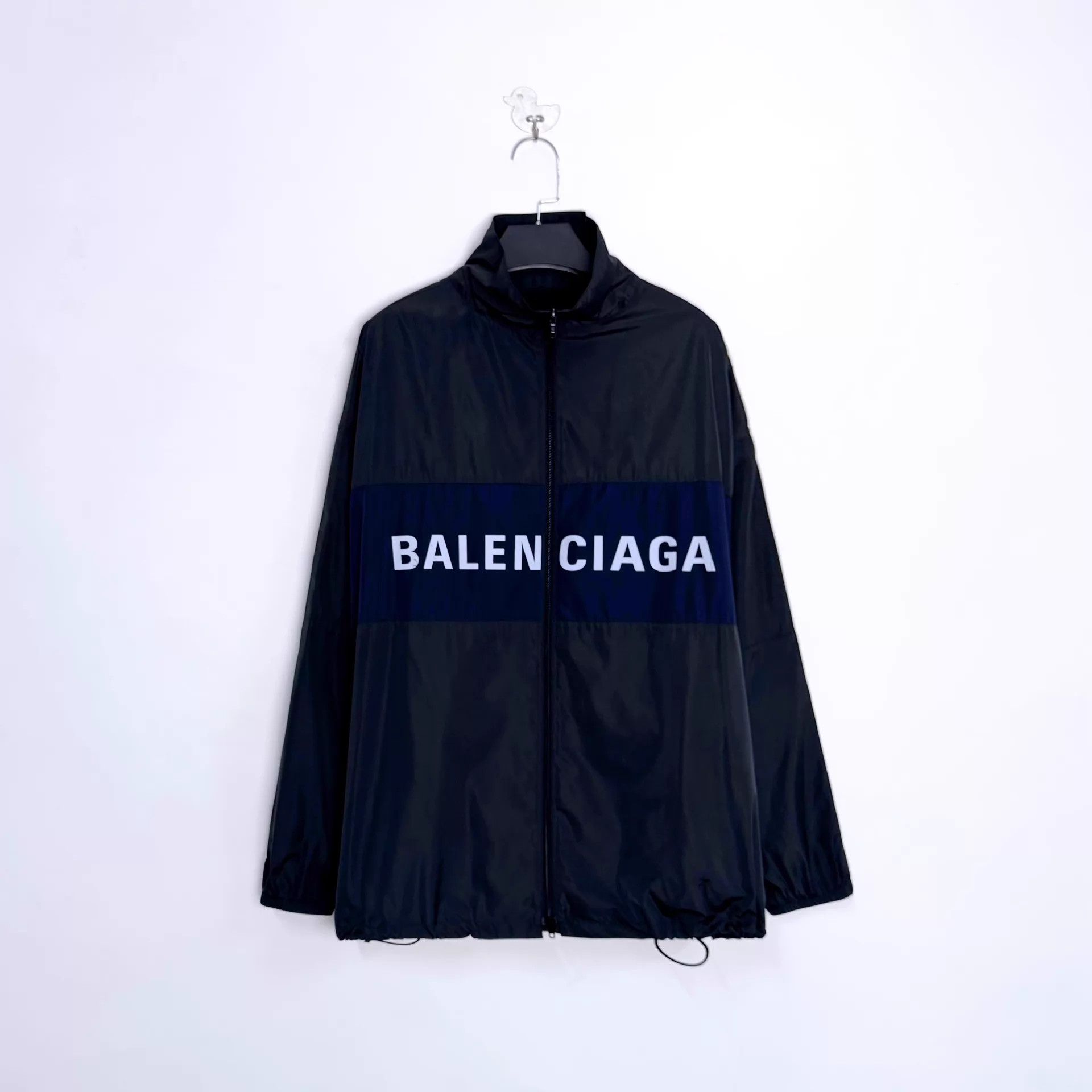 Balenciaga Balenciaga FW23 Stripe Logo Zip Collar Jkt OS XXS Unisex Size US XXS / EU 40 - 1 Thumbnail