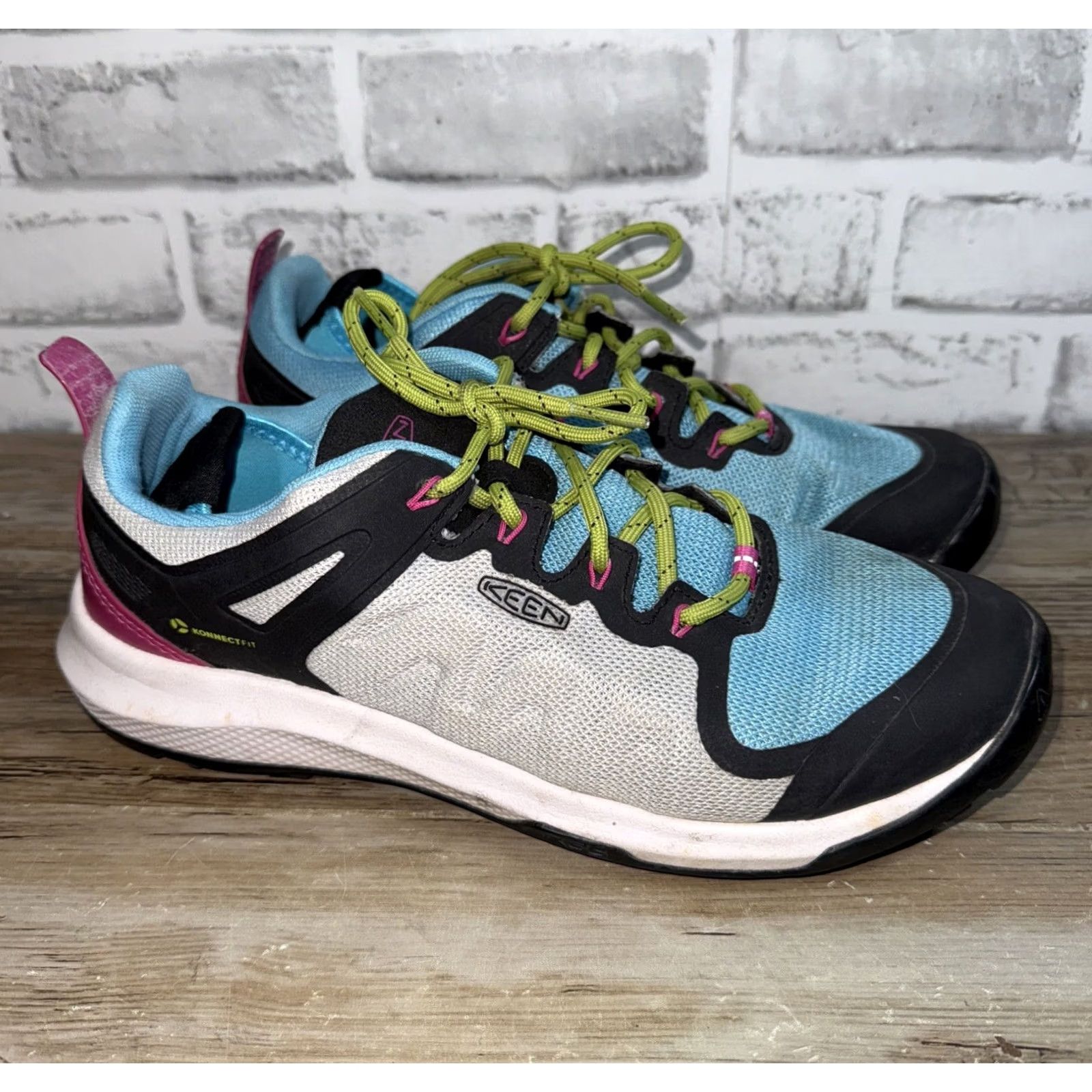 KEEN KEEN Explore Vent 1022302 Women Vapor/Blue Mist US 9.5 Blue Casual Womens Shoes Size ONE SIZE - 2 Thumbnail