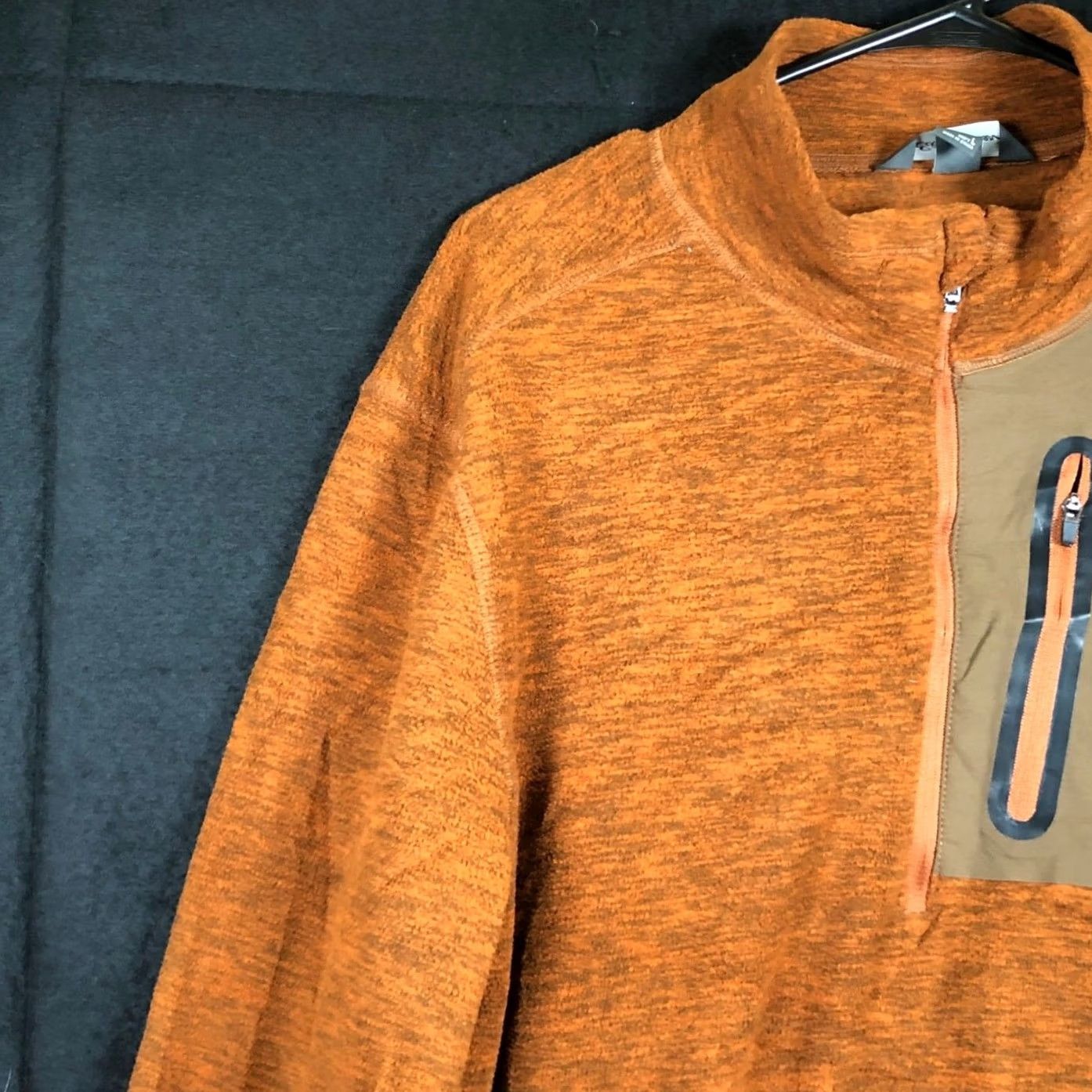 Eddie Bauer Eddie Bauer Outdoors Mens Sweatshirt Orange Fleece 1/4 Zip Long Sleeve Large Size US L / EU 52-54 / 3 - 4 Thumbnail