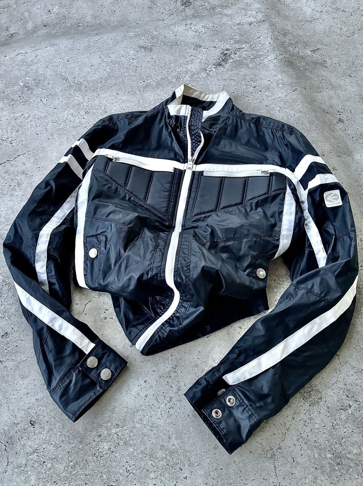 Beauty Beast × Japanese Brand × Yohji Yamamoto Vintage Japanese 3D Puff Pocket Energie Racing Jacket Size US S / EU 44-46 / 1 - 2 Thumbnail