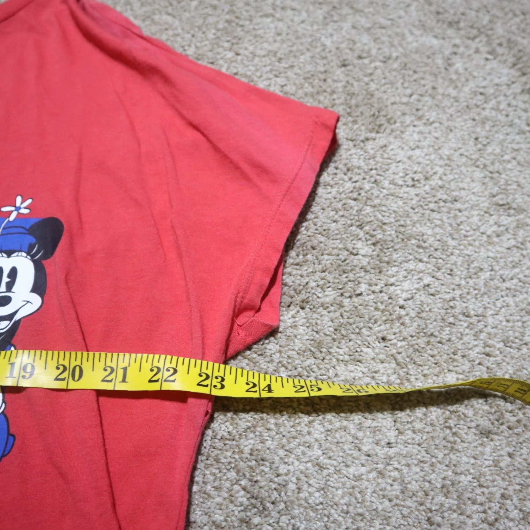 Disney Disney Mickey Mouse Red Crop Top T-Shirt Women L Shirt 90s Cartoon Logo Size L / US 10 / IT 46 - 5 Thumbnail