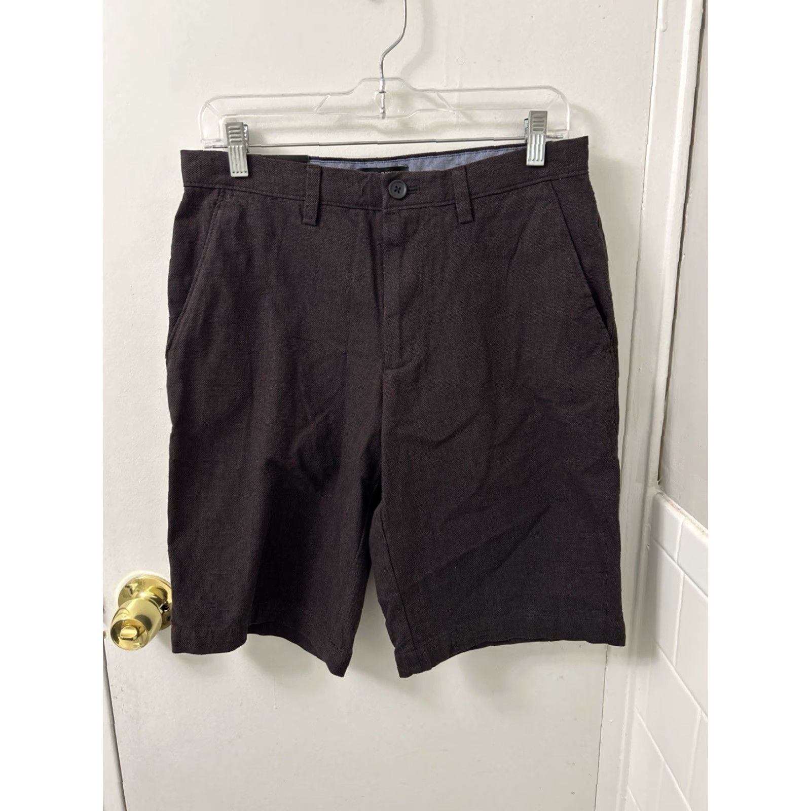 Banana Republic Banana Republic Emerson Short Mens Size 29 Brown Slim Straight Fit 11" Inseam NWT Solid Cotton Chino Casual Summer Spring Mens Size US 29 - 5 Thumbnail