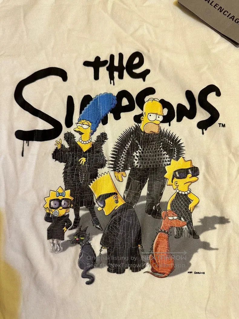 Balenciaga Balenciaga x The Simpsons Short Sleeve T-Shirt. Size US XS / EU 42 / 0 - 3 Thumbnail