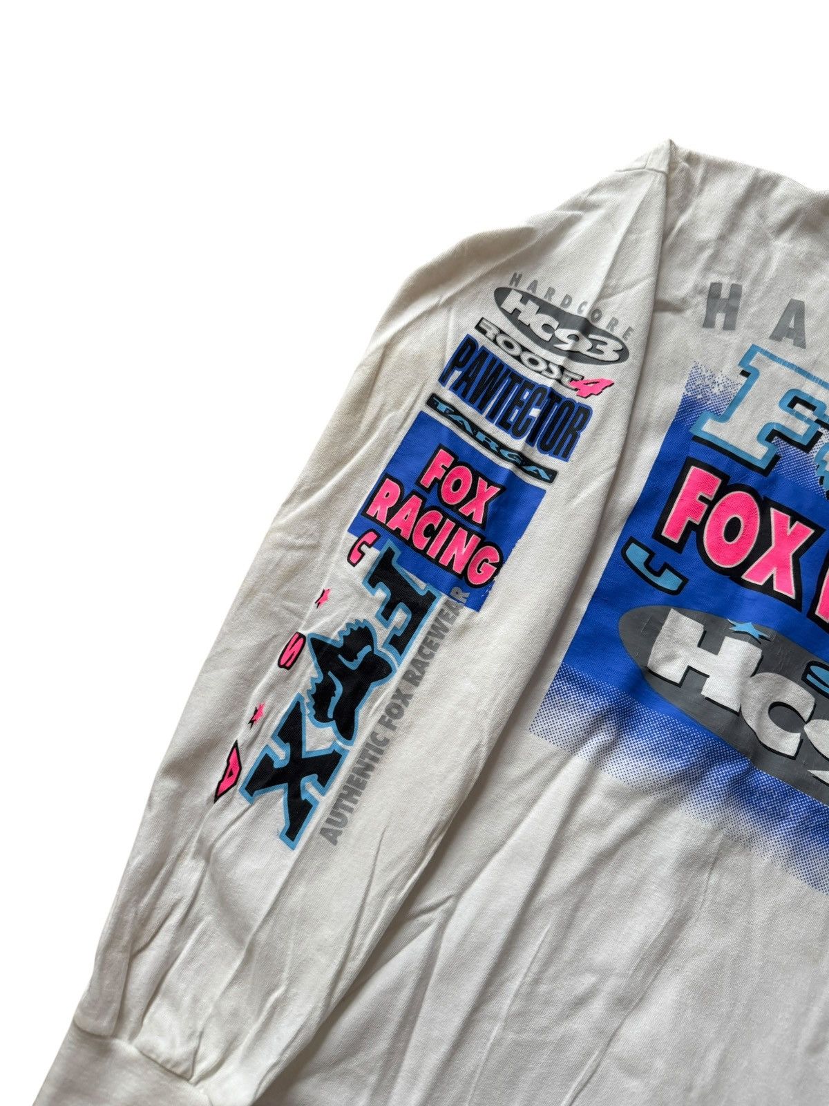Fox Racing *RARE* 1993 90s VINTAGE HARDCORE FOX RACING SPORT JERSEY Size US L / EU 52-54 / 3 - 8 Thumbnail