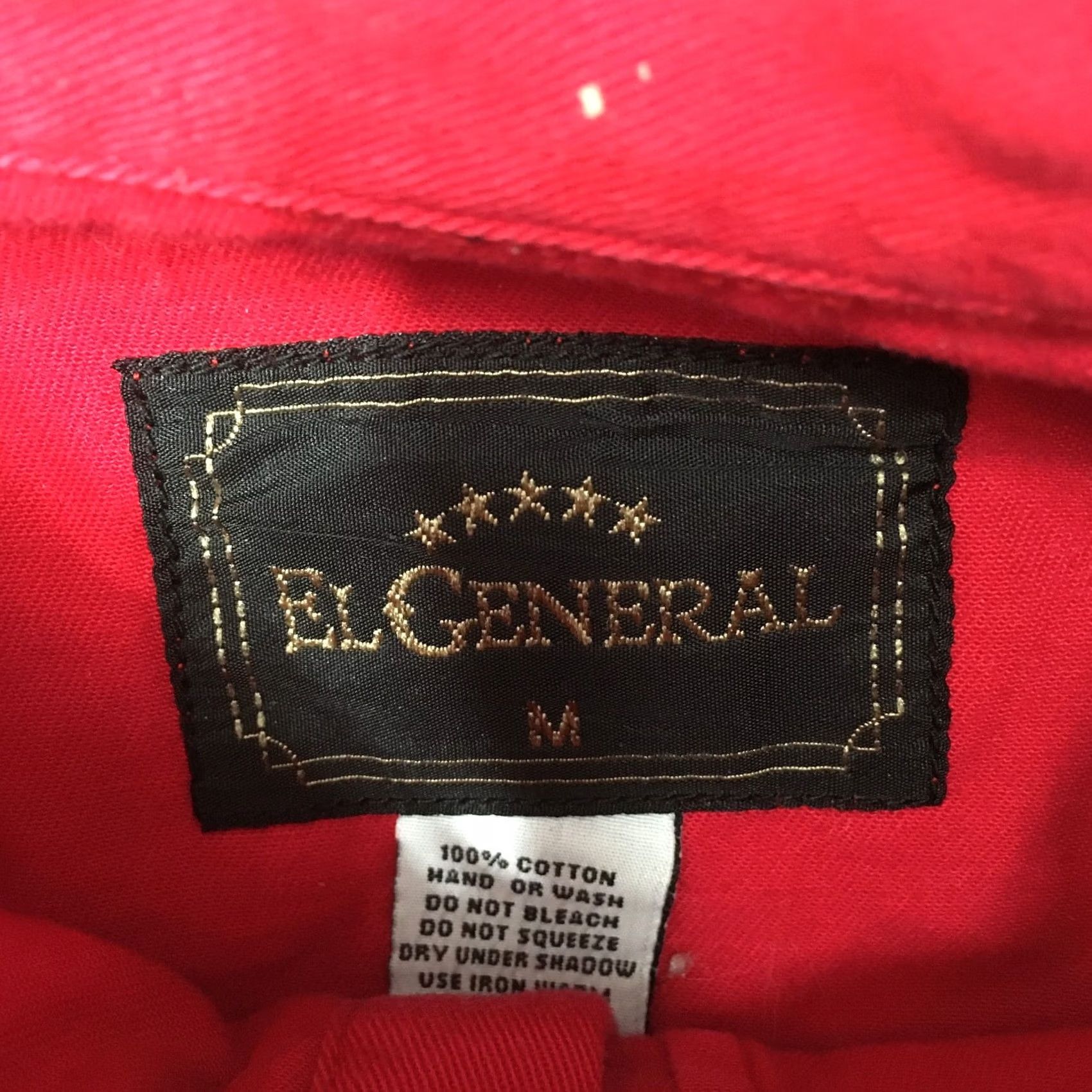 Spell El General Shirt red Embroidered Rodeo Western Cowboy Button-Up Long Sleeve Mens S Red Embroidered Western Rodeo Mens Shirt Size US S / EU 44-46 / 1 - 4 Thumbnail