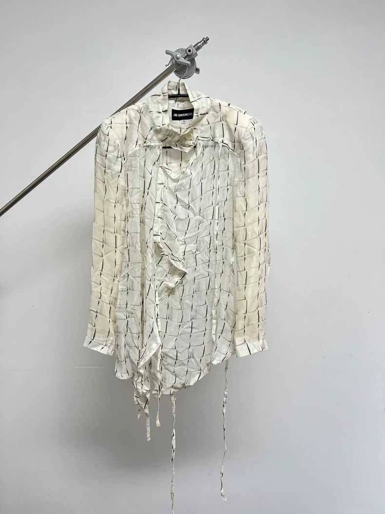 Ann Demeulemeester Ann demeulemeester Plaid Cross Button Shoulder Pad Ribbon Size XS / US 0-2 / IT 36-38 - 2 Thumbnail