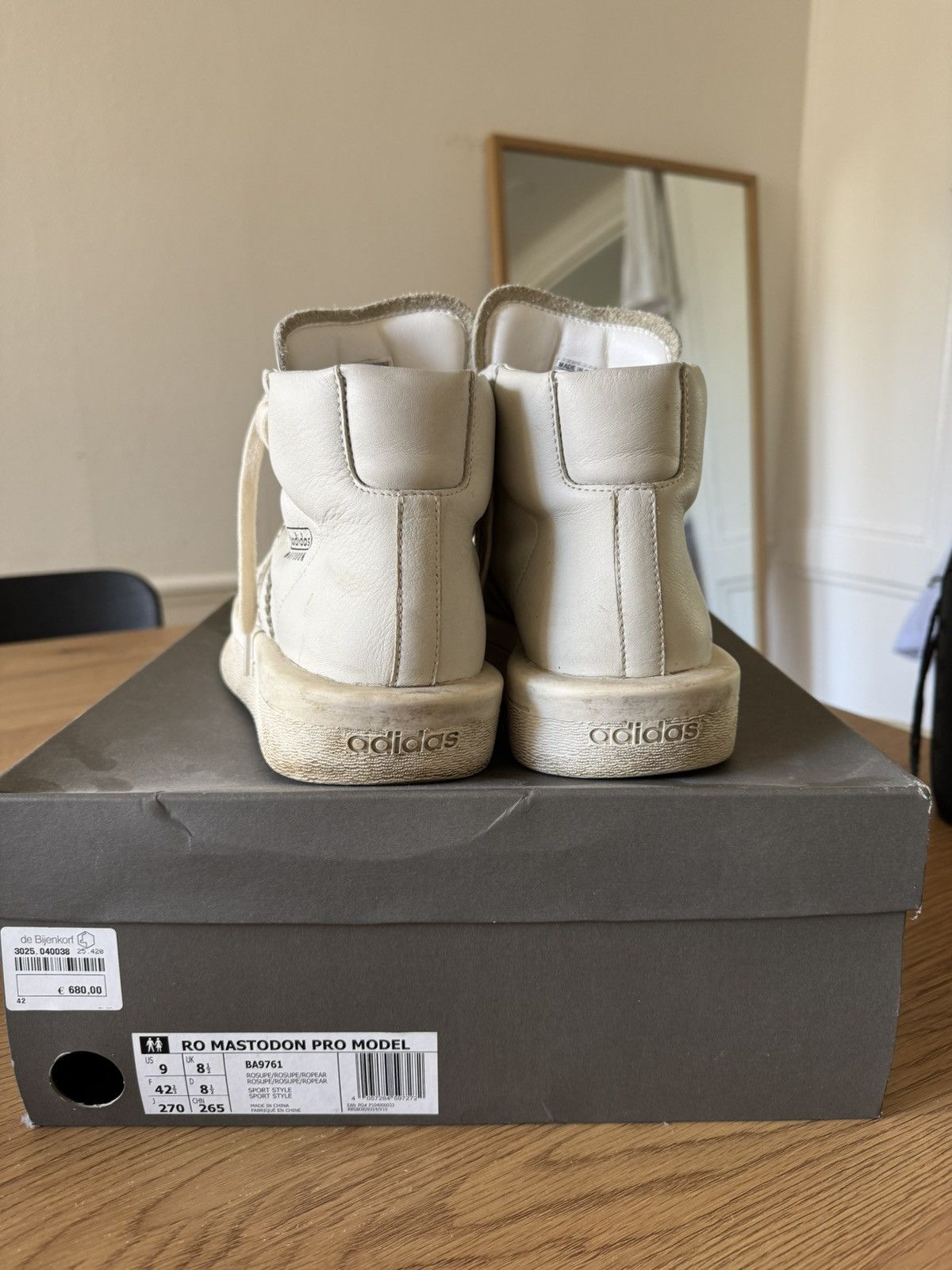 Adidas × Rick Owens Adidas Rick Owens Mastodon Size US 9 / EU 42 - 9 Thumbnail