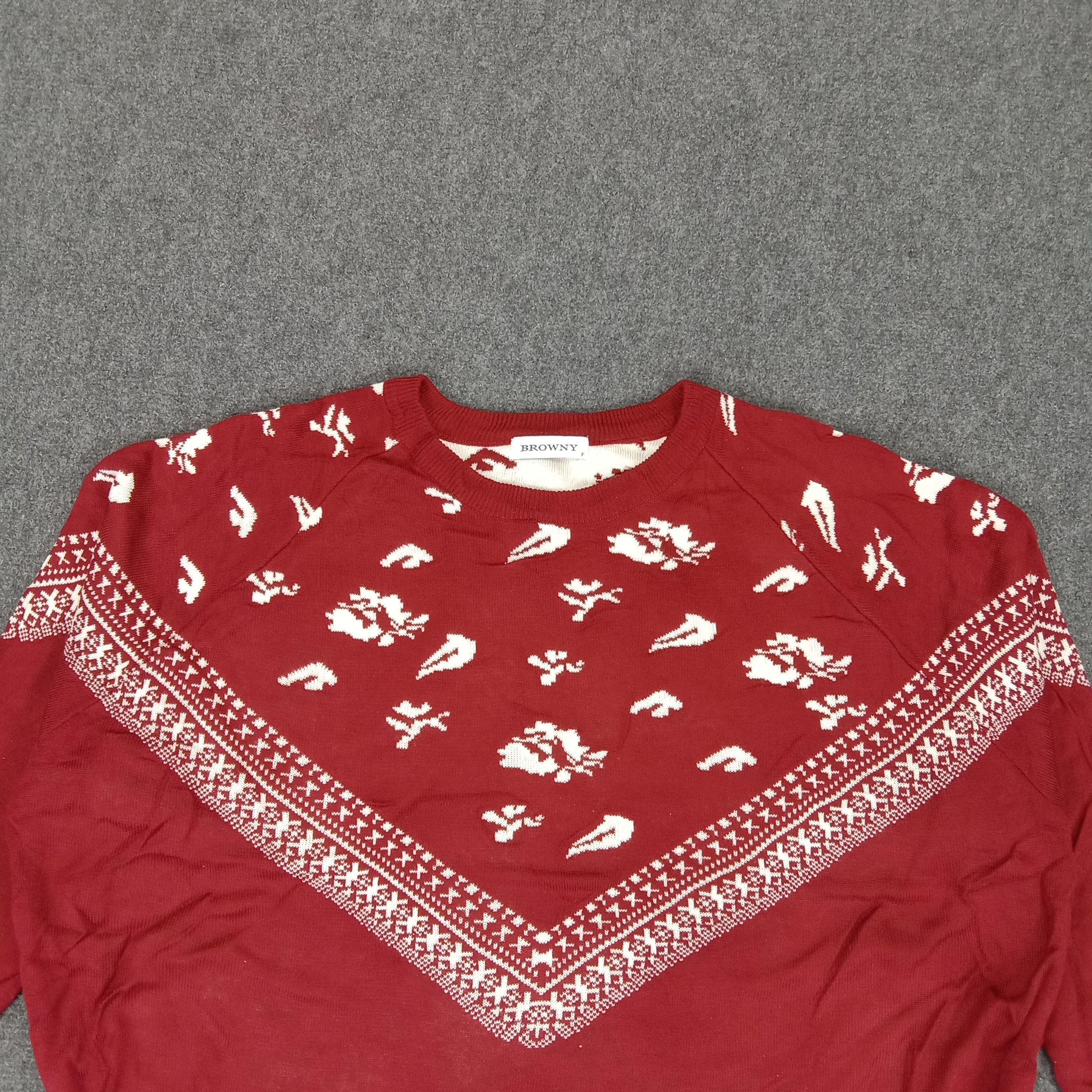 Japanese Brand × Vintage BROWNY Japanese Brand Knitwear Sweatshirt Size US L / EU 52-54 / 3 - 2 Thumbnail