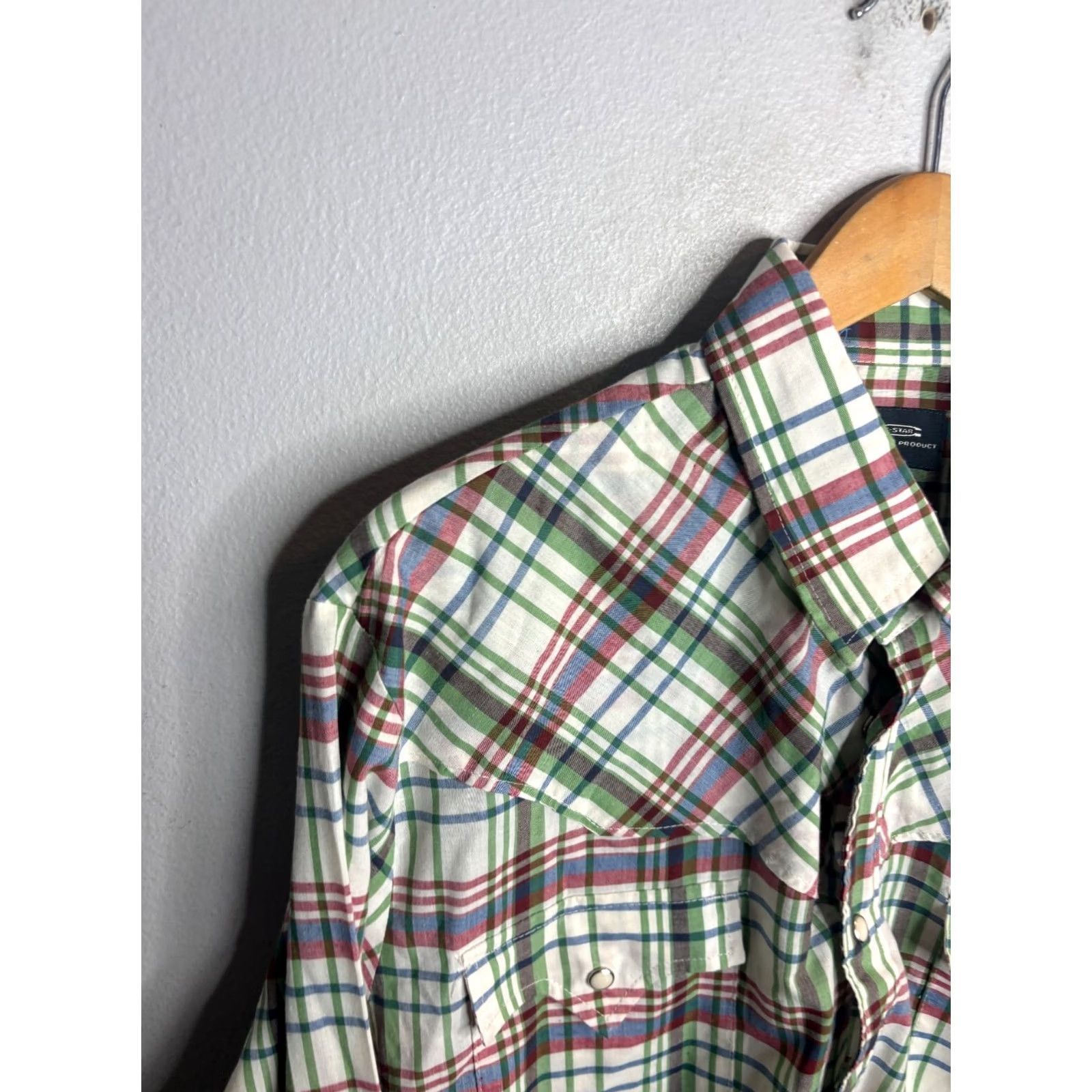G-Star G-Star Shirt Size 2XL Western Sawtooth Cowboy Pearl Snap Cotton Multicolor Size US XXL / EU 58 / 5 - 2 Thumbnail