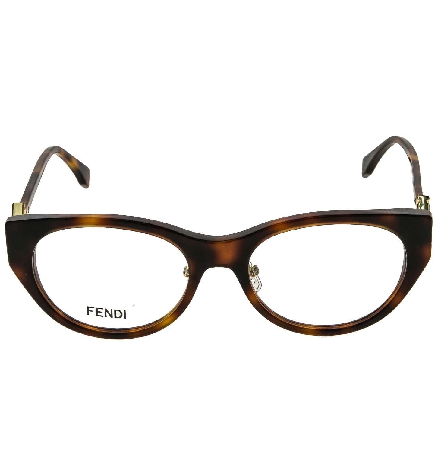 Fendi FENDI DIAMONDS LOGO 50099 052 Brown Eyeglasses FE50099F 053 Size ONE SIZE - 9 Thumbnail