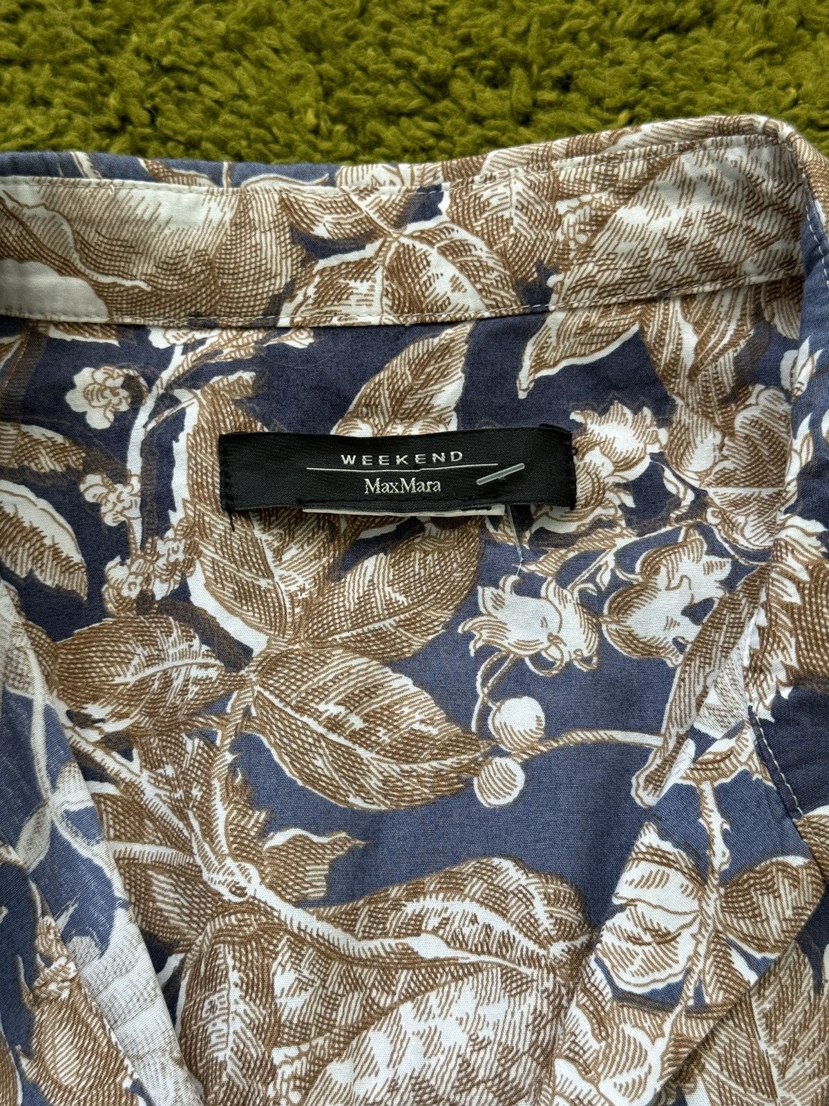Designer × Max Mara × Weekend Max Mara Max Mara Weekend floral pattern poplin blouse shirt Size M / US 6-8 / IT 42-44 - 3 Thumbnail