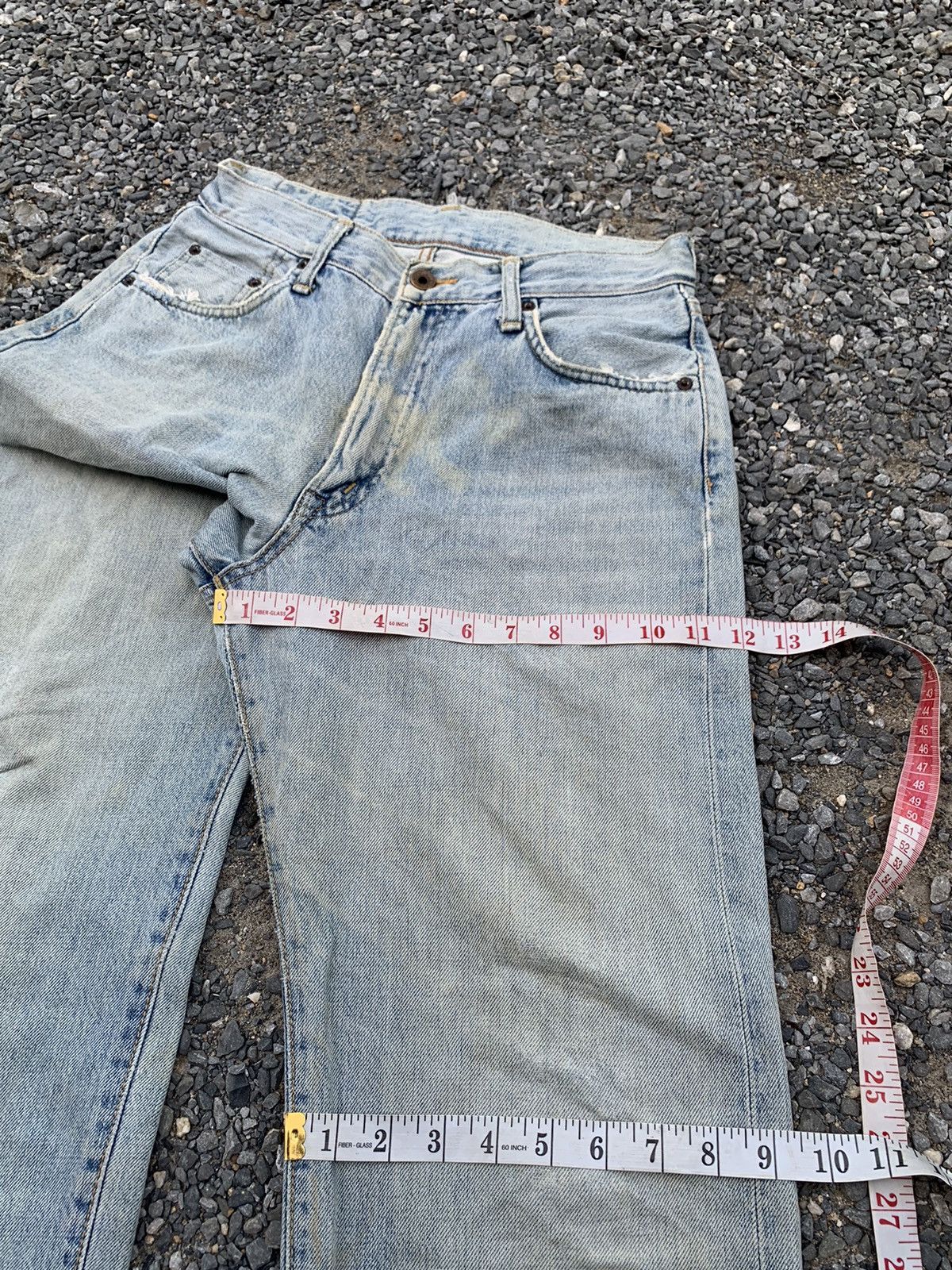 Edwin VINTAGE EDWIN 505XX SELVEDGE FADED JAPANESE DISTRESSED DENIM Size US 29 - 22 Thumbnail