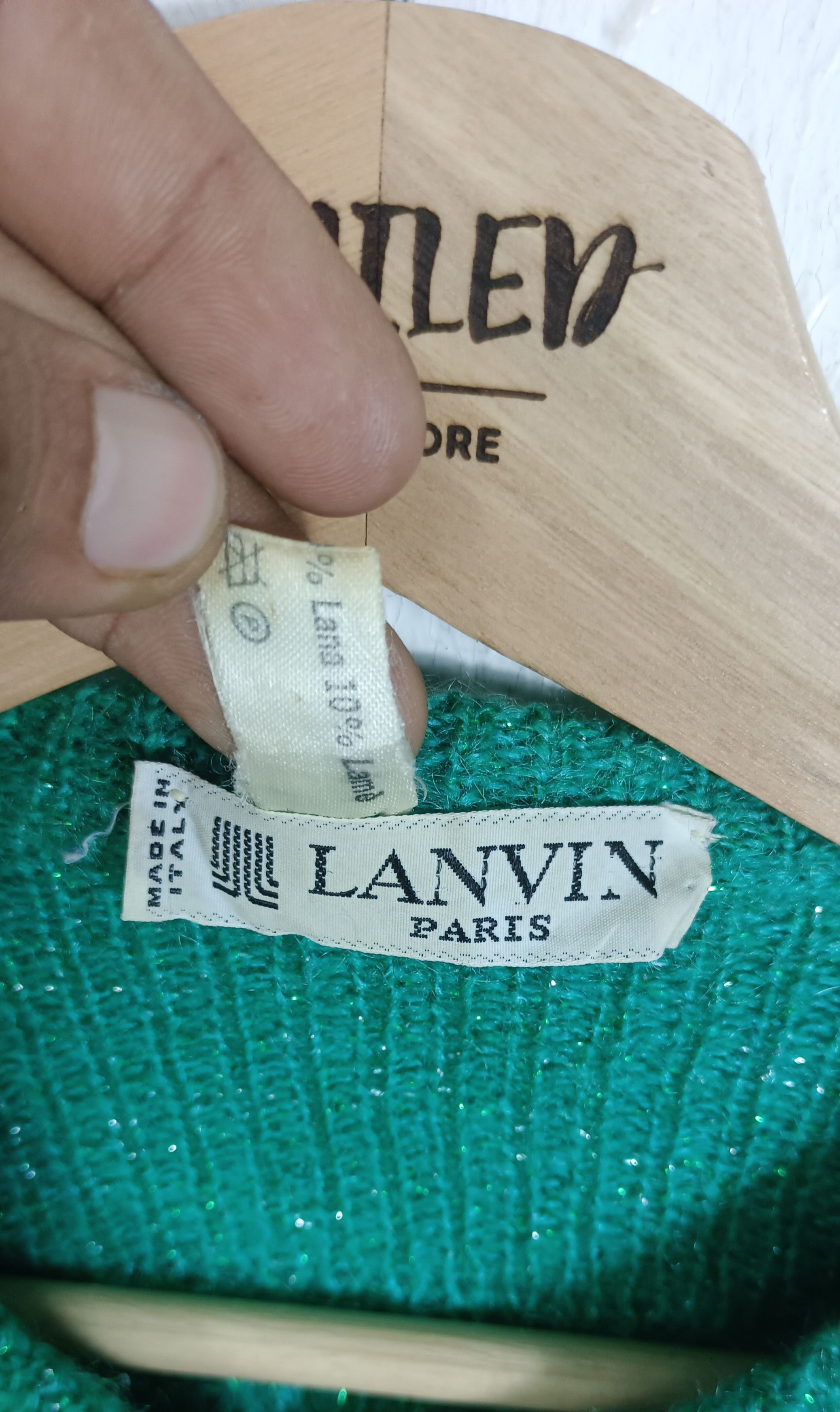 Lanvin Rare 70🔥Lanvin Paris Seta Lana Cardigan Size M / US 6-8 / IT 42-44 - 9 Thumbnail