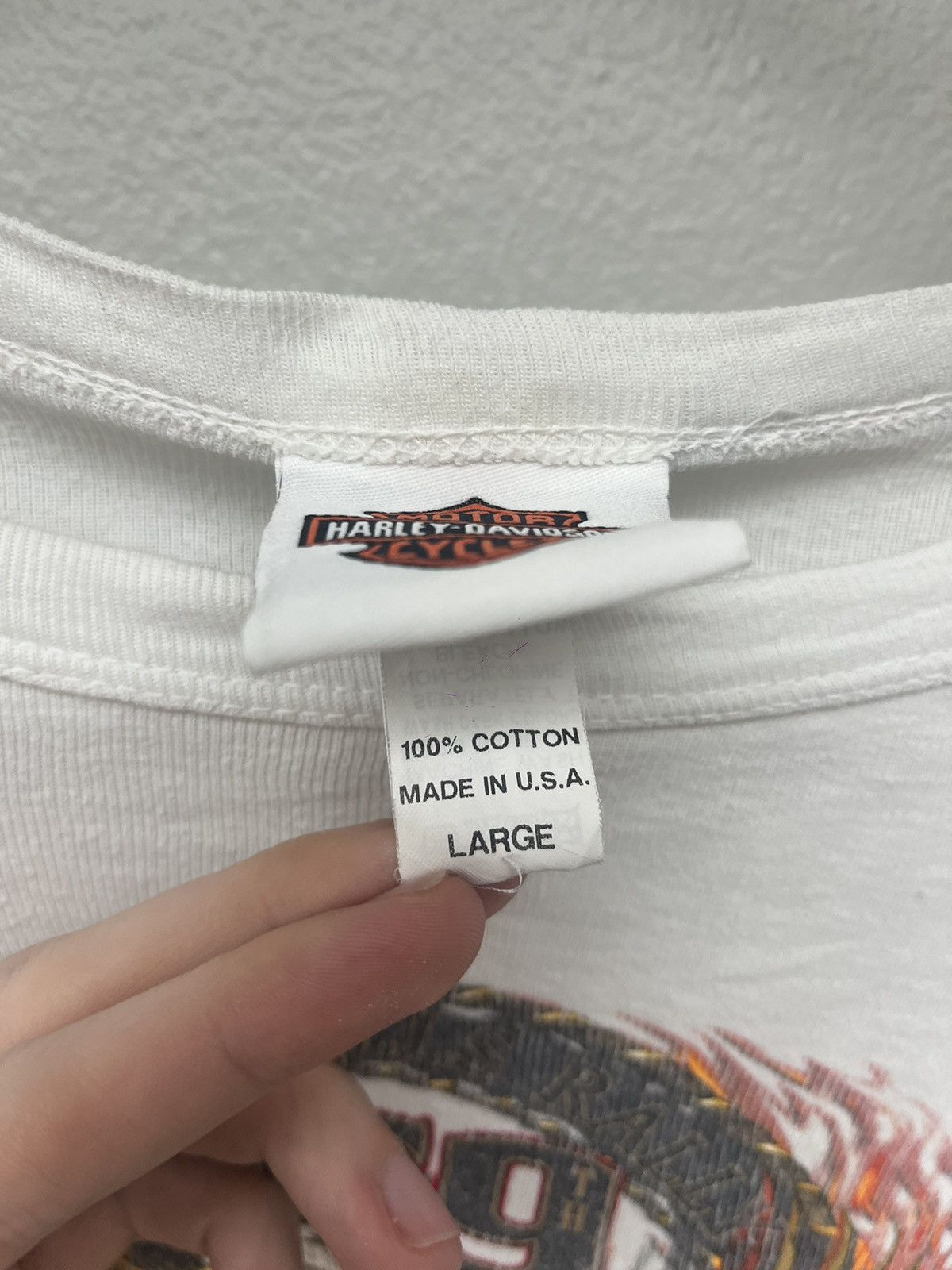 Harley Davidson Vintage 09 Harley Davidson Sturgis Eagle 69 Flame Longsleeve Size L / US 10 / IT 46 - 7 Thumbnail