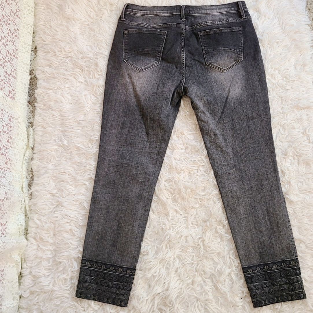 Free People Driftwood Jackie free people faded black denim jeans sz 32 Size 32" / US 10 / IT 46 - 2 Thumbnail