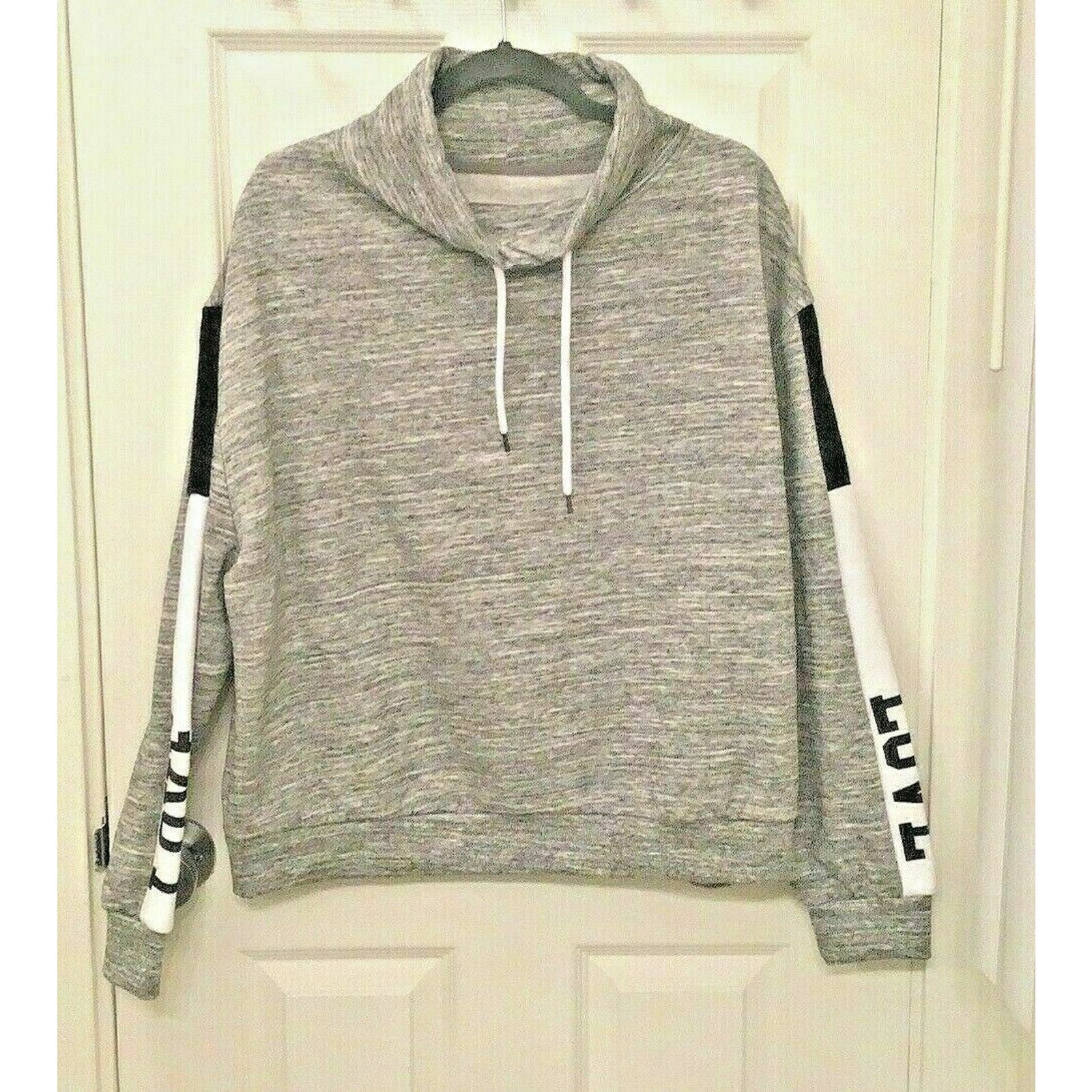Other Reflex Womens Turtleneck Drawstrings Fleece Lining LOVE Size XL / US 12-14 / IT 48-50 - 5 Thumbnail